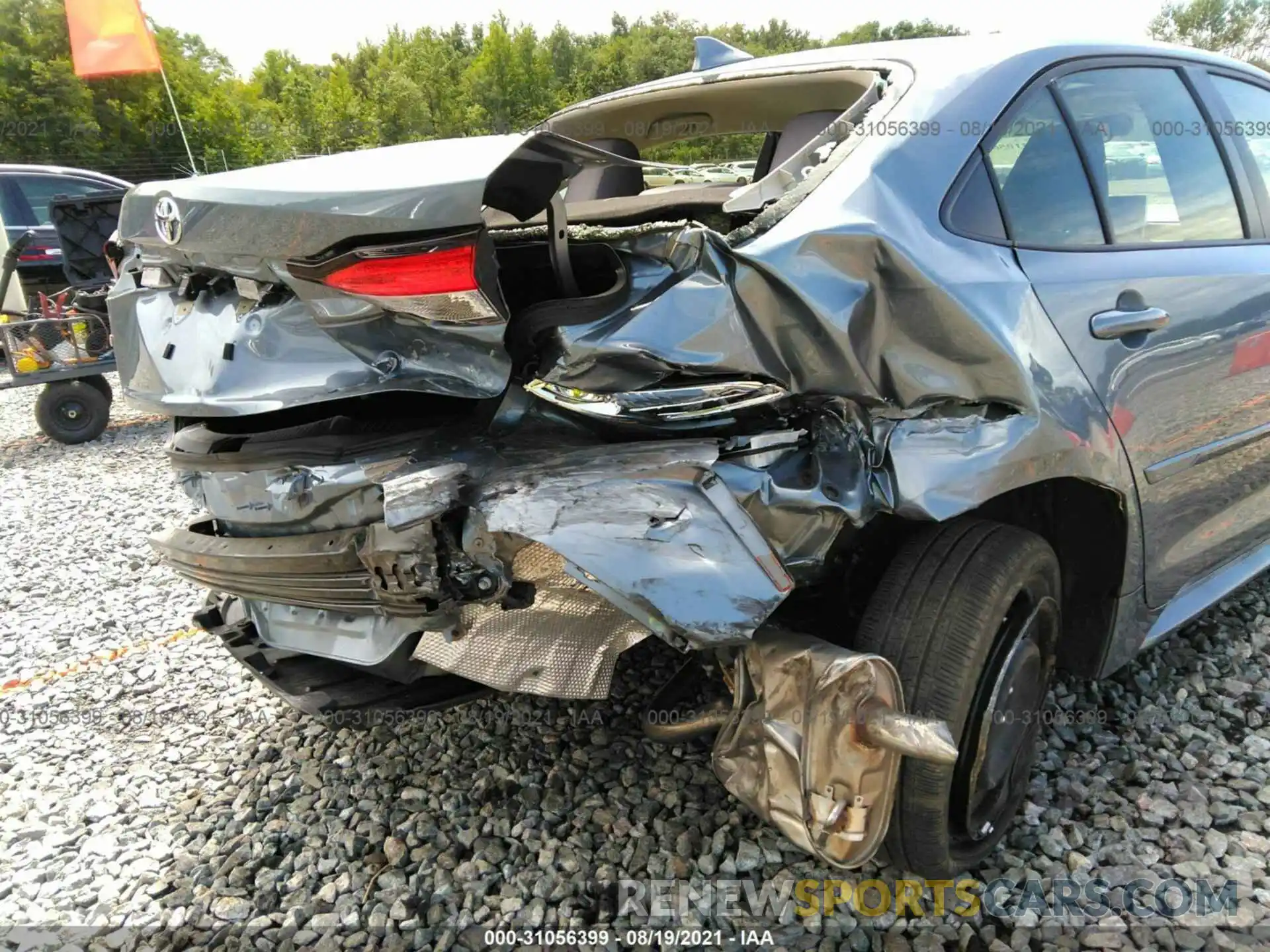 6 Photograph of a damaged car JTDEPRAE0LJ093021 TOYOTA COROLLA 2020