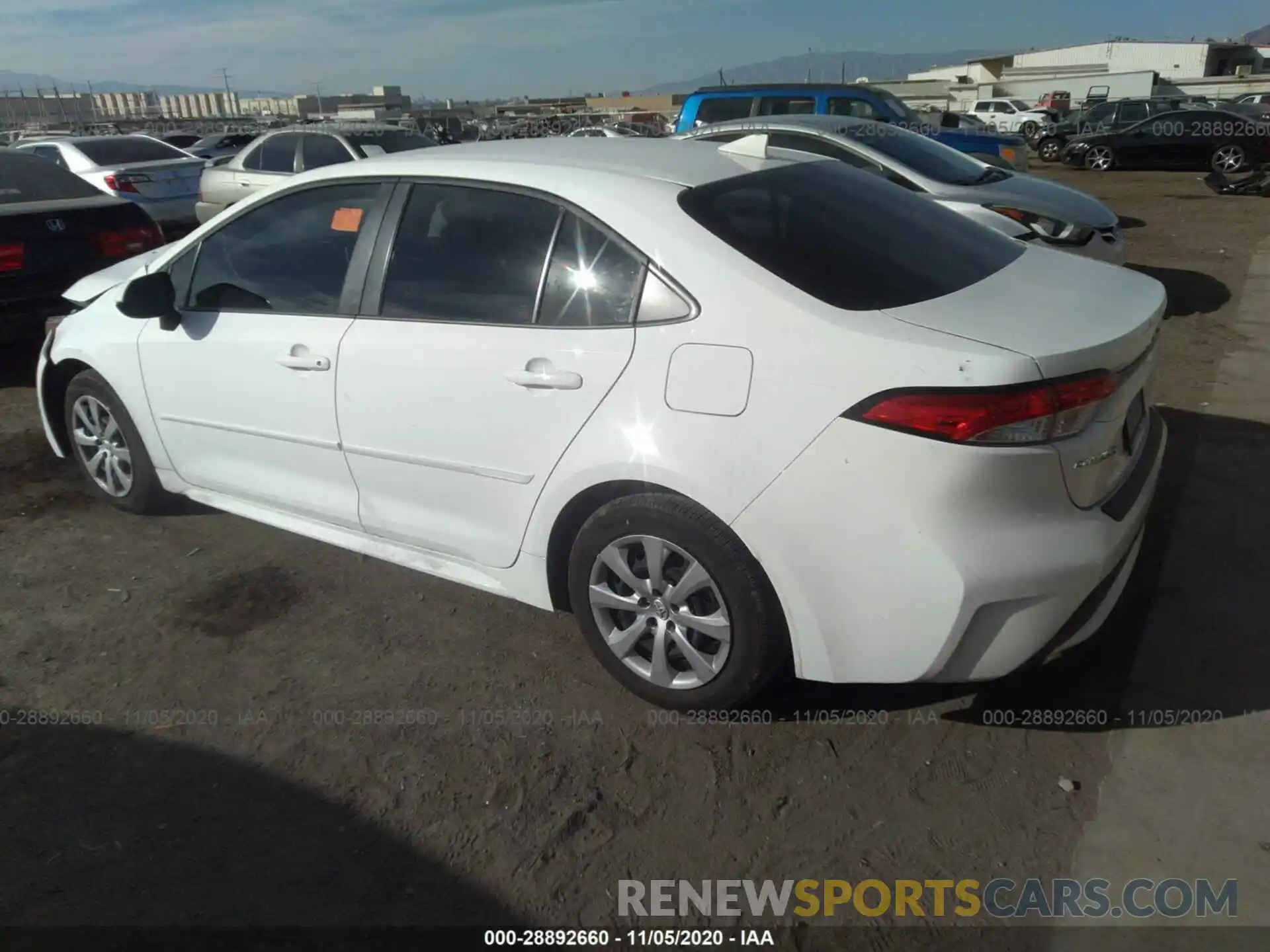 3 Photograph of a damaged car JTDEPRAE0LJ093049 TOYOTA COROLLA 2020