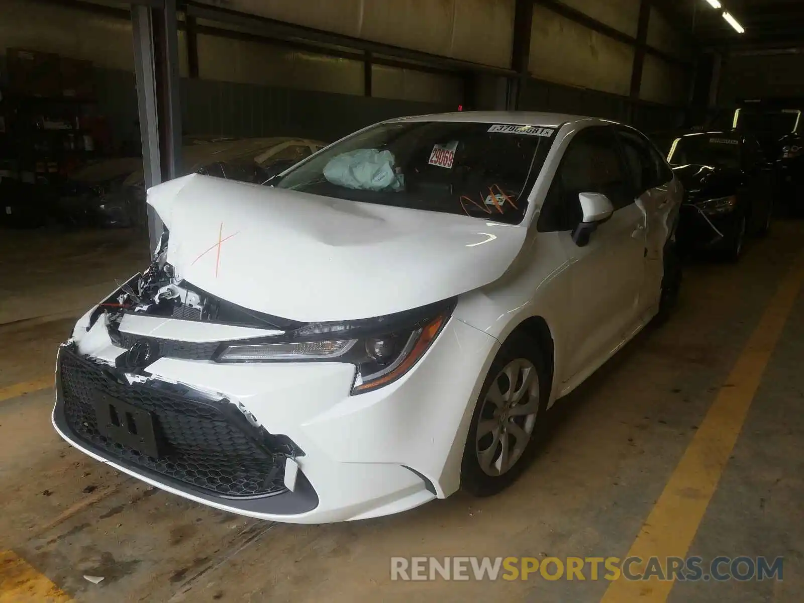 2 Photograph of a damaged car JTDEPRAE0LJ093116 TOYOTA COROLLA 2020