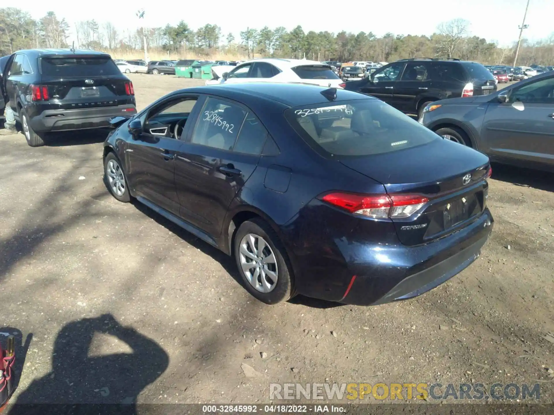 3 Photograph of a damaged car JTDEPRAE0LJ093245 TOYOTA COROLLA 2020