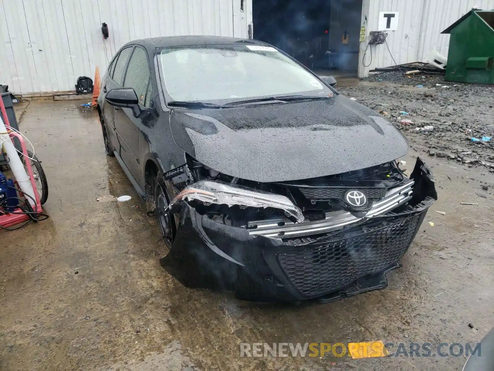 1 Photograph of a damaged car JTDEPRAE0LJ093696 TOYOTA COROLLA 2020