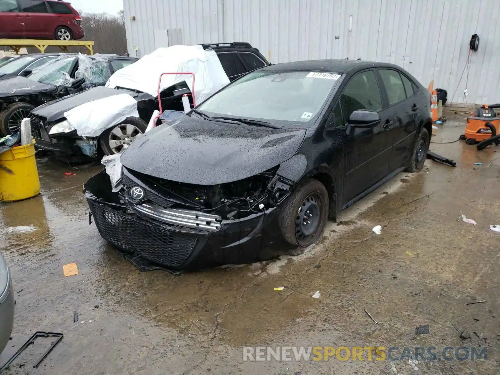 2 Photograph of a damaged car JTDEPRAE0LJ093696 TOYOTA COROLLA 2020