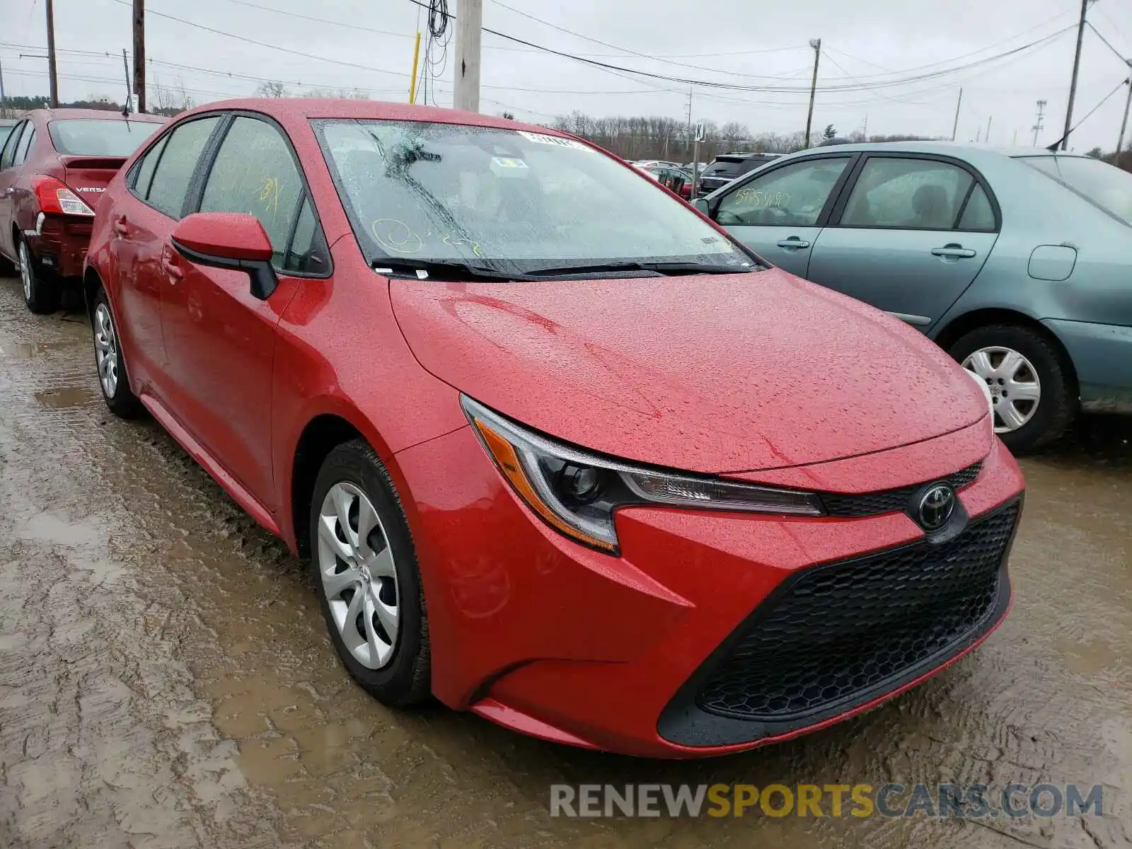 1 Photograph of a damaged car JTDEPRAE0LJ093777 TOYOTA COROLLA 2020