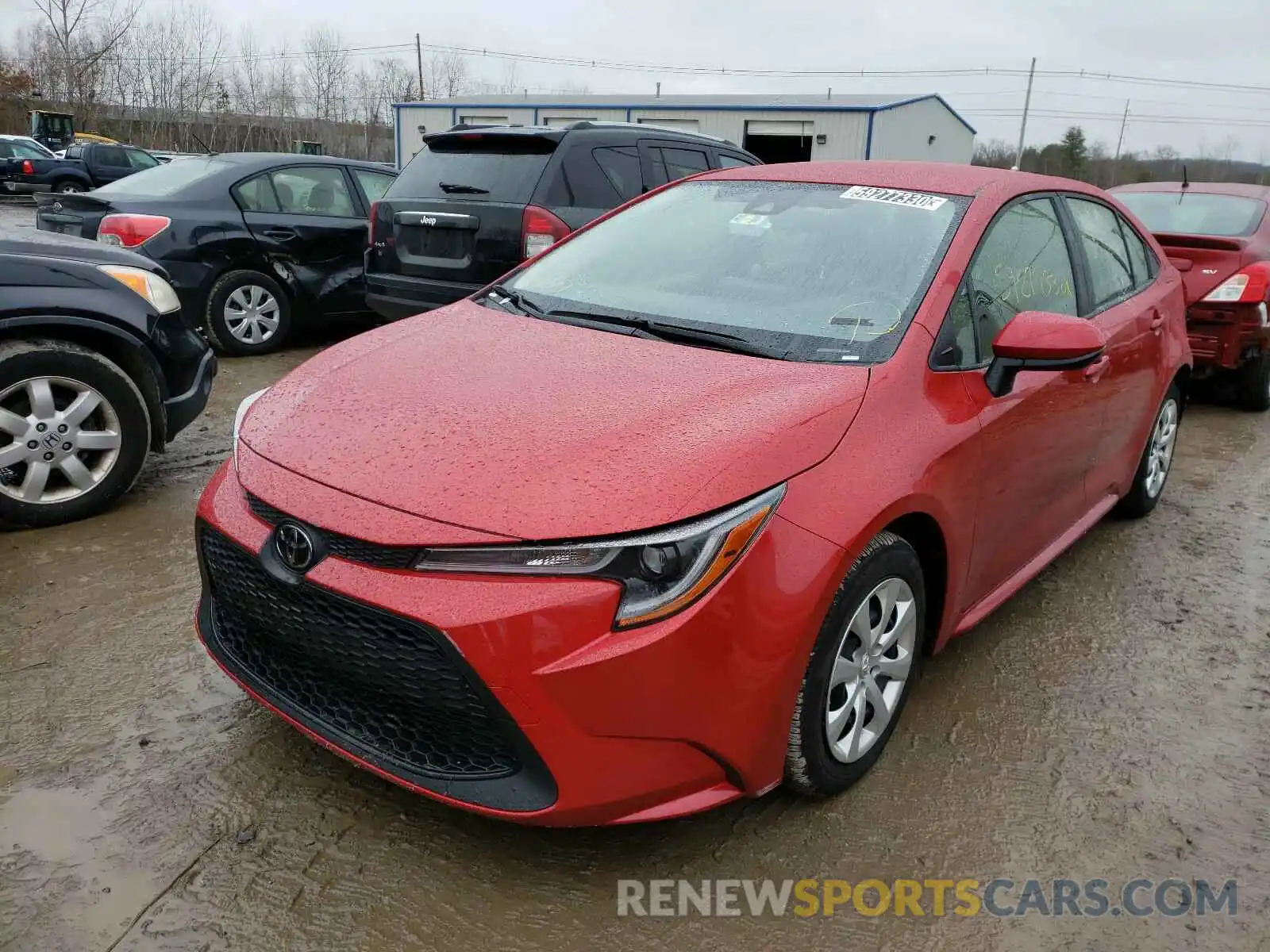 2 Photograph of a damaged car JTDEPRAE0LJ093777 TOYOTA COROLLA 2020