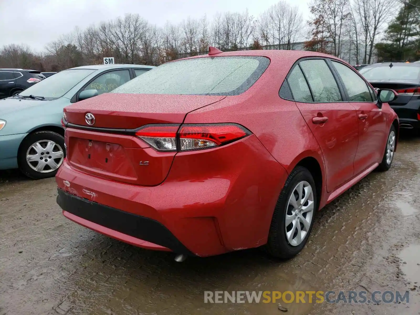 4 Photograph of a damaged car JTDEPRAE0LJ093777 TOYOTA COROLLA 2020