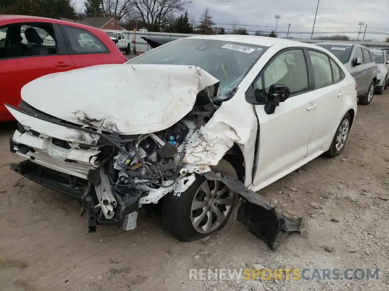 2 Photograph of a damaged car JTDEPRAE0LJ093939 TOYOTA COROLLA 2020