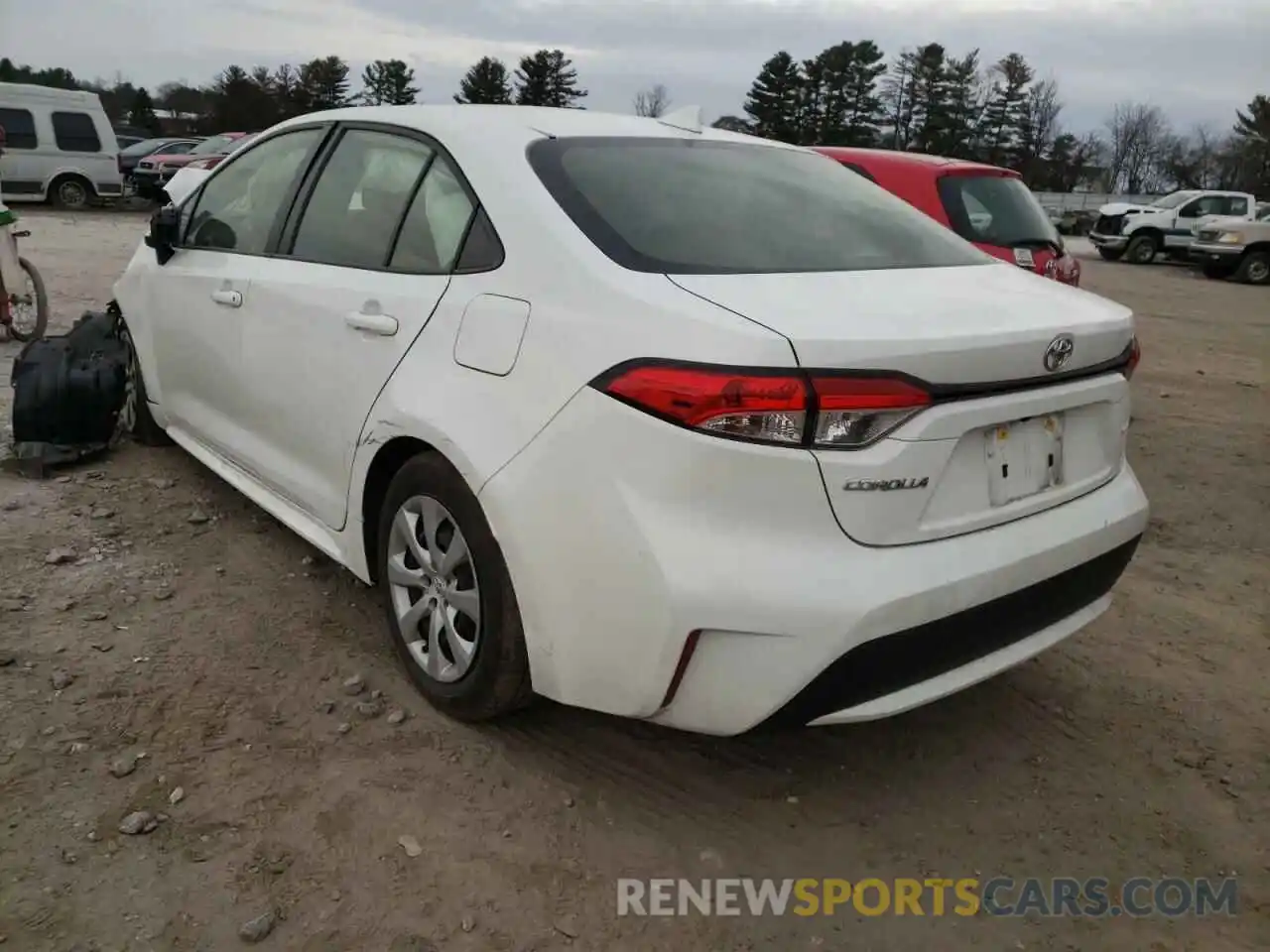 3 Photograph of a damaged car JTDEPRAE0LJ093939 TOYOTA COROLLA 2020