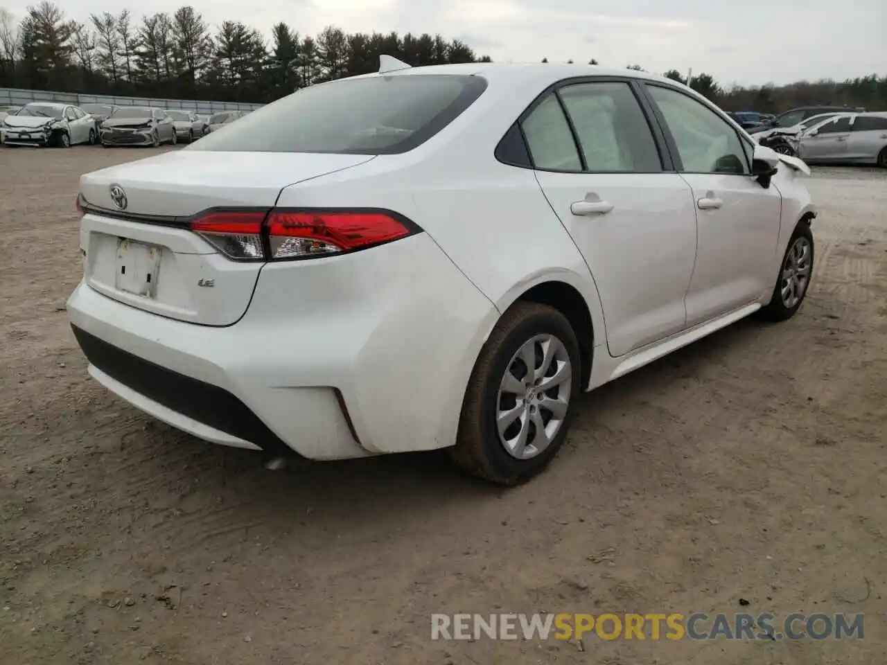 4 Photograph of a damaged car JTDEPRAE0LJ093939 TOYOTA COROLLA 2020