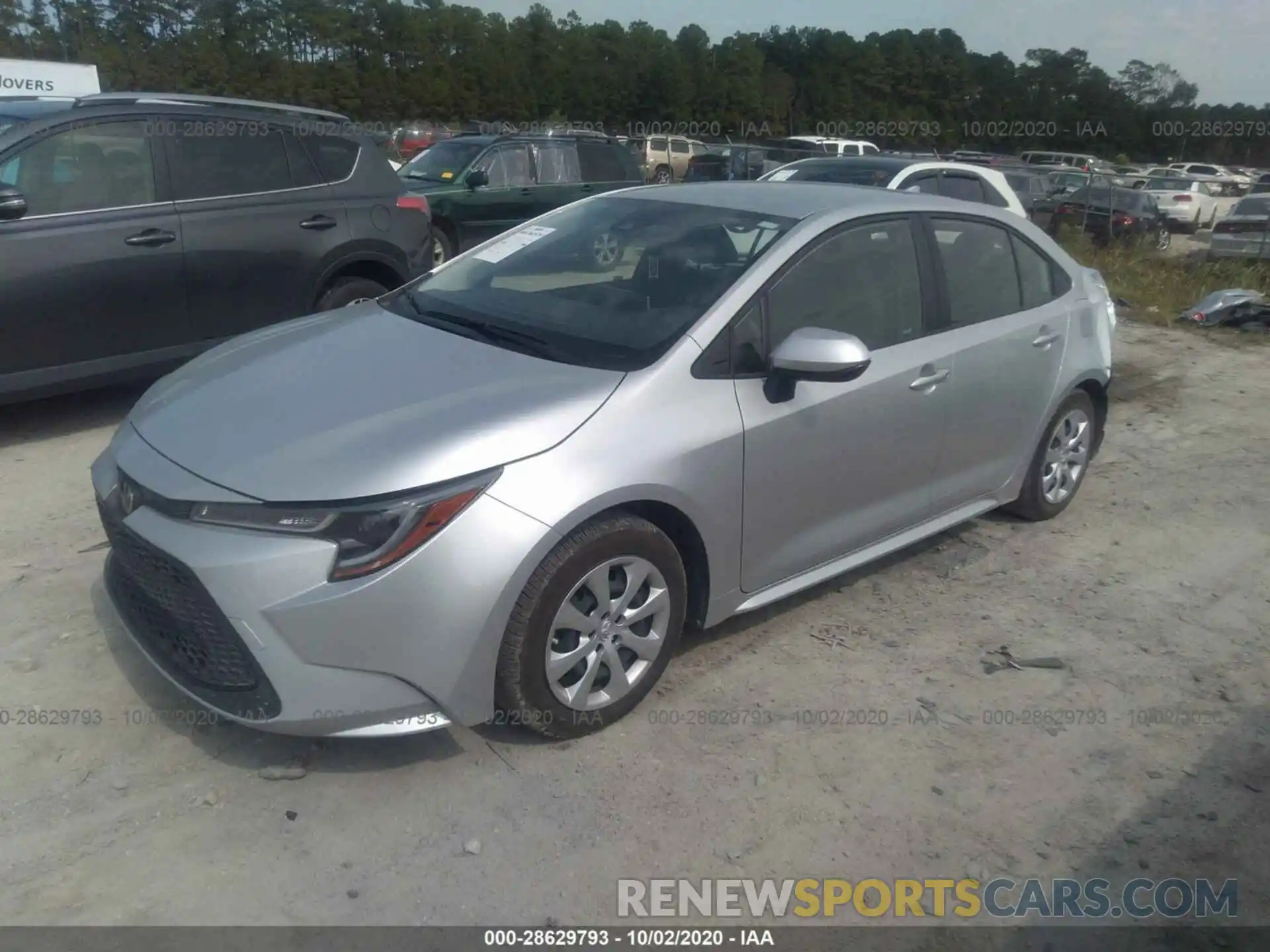 2 Photograph of a damaged car JTDEPRAE0LJ094508 TOYOTA COROLLA 2020