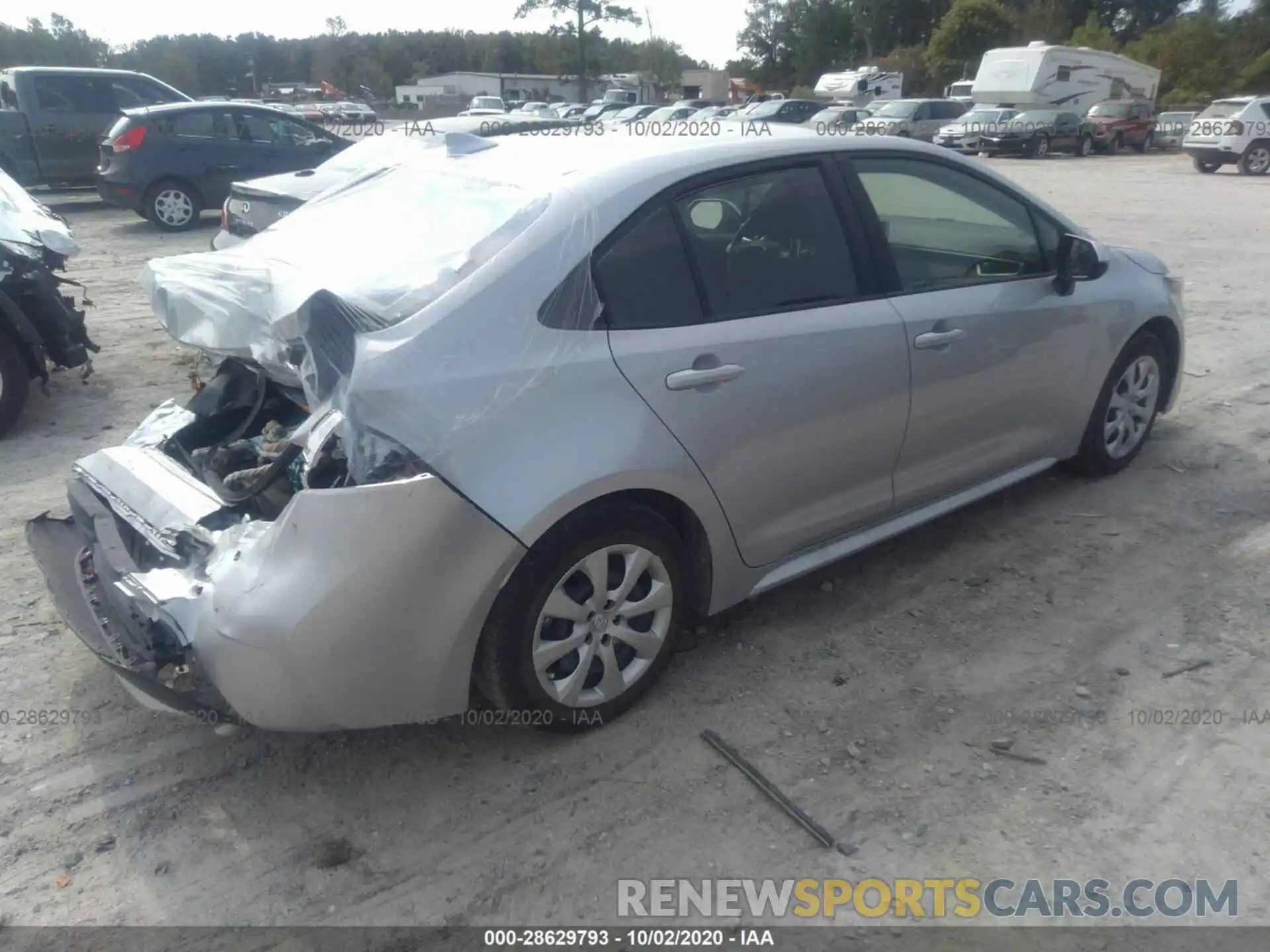 4 Photograph of a damaged car JTDEPRAE0LJ094508 TOYOTA COROLLA 2020