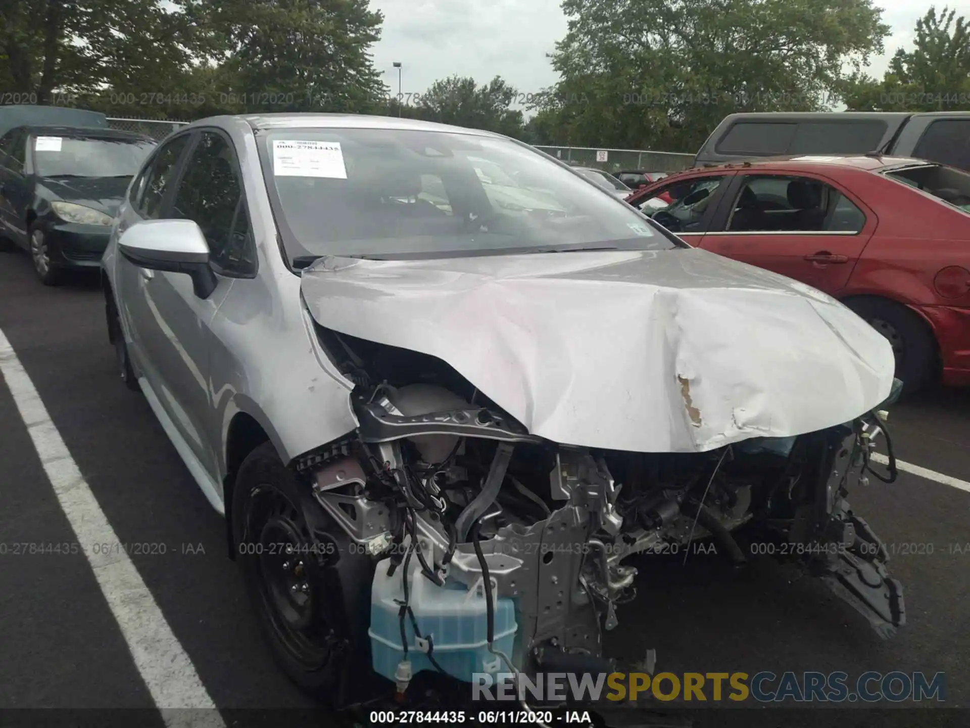 1 Photograph of a damaged car JTDEPRAE0LJ094590 TOYOTA COROLLA 2020