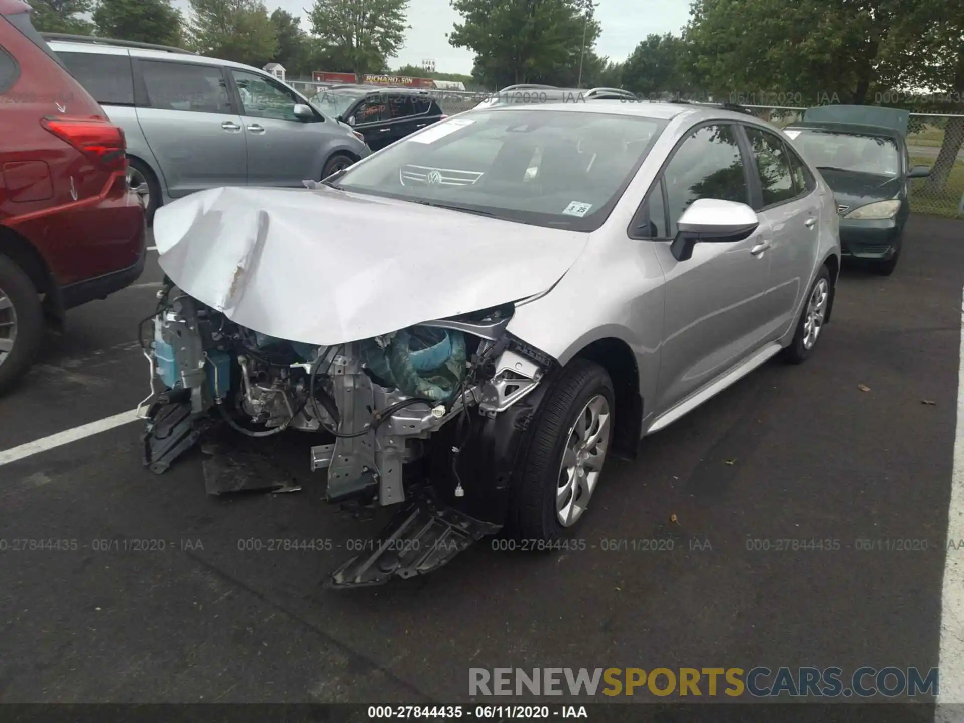 2 Photograph of a damaged car JTDEPRAE0LJ094590 TOYOTA COROLLA 2020