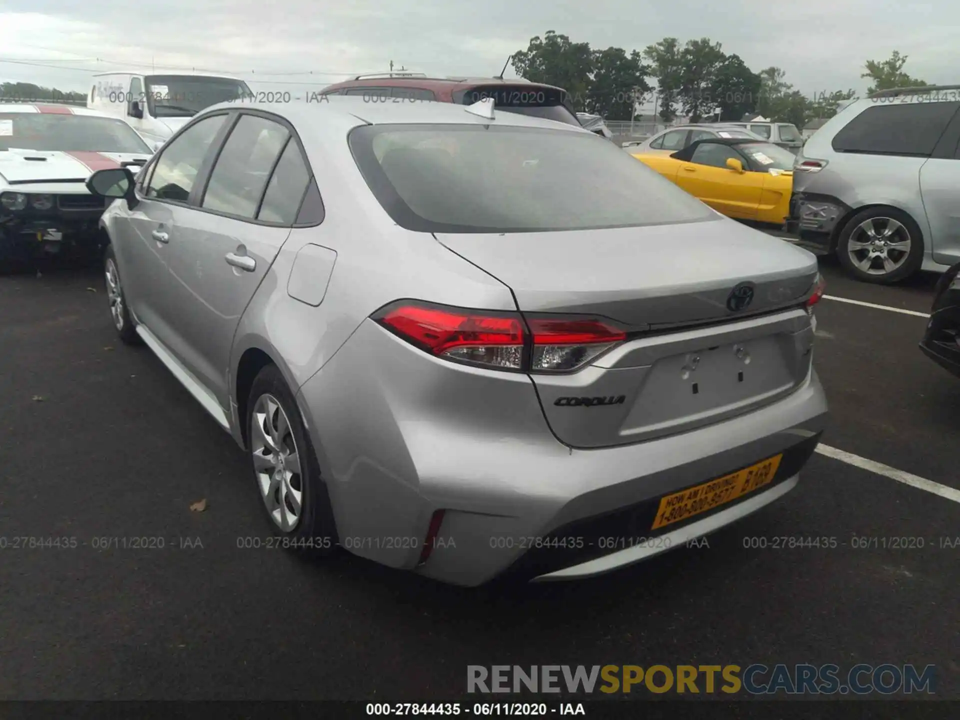 3 Photograph of a damaged car JTDEPRAE0LJ094590 TOYOTA COROLLA 2020