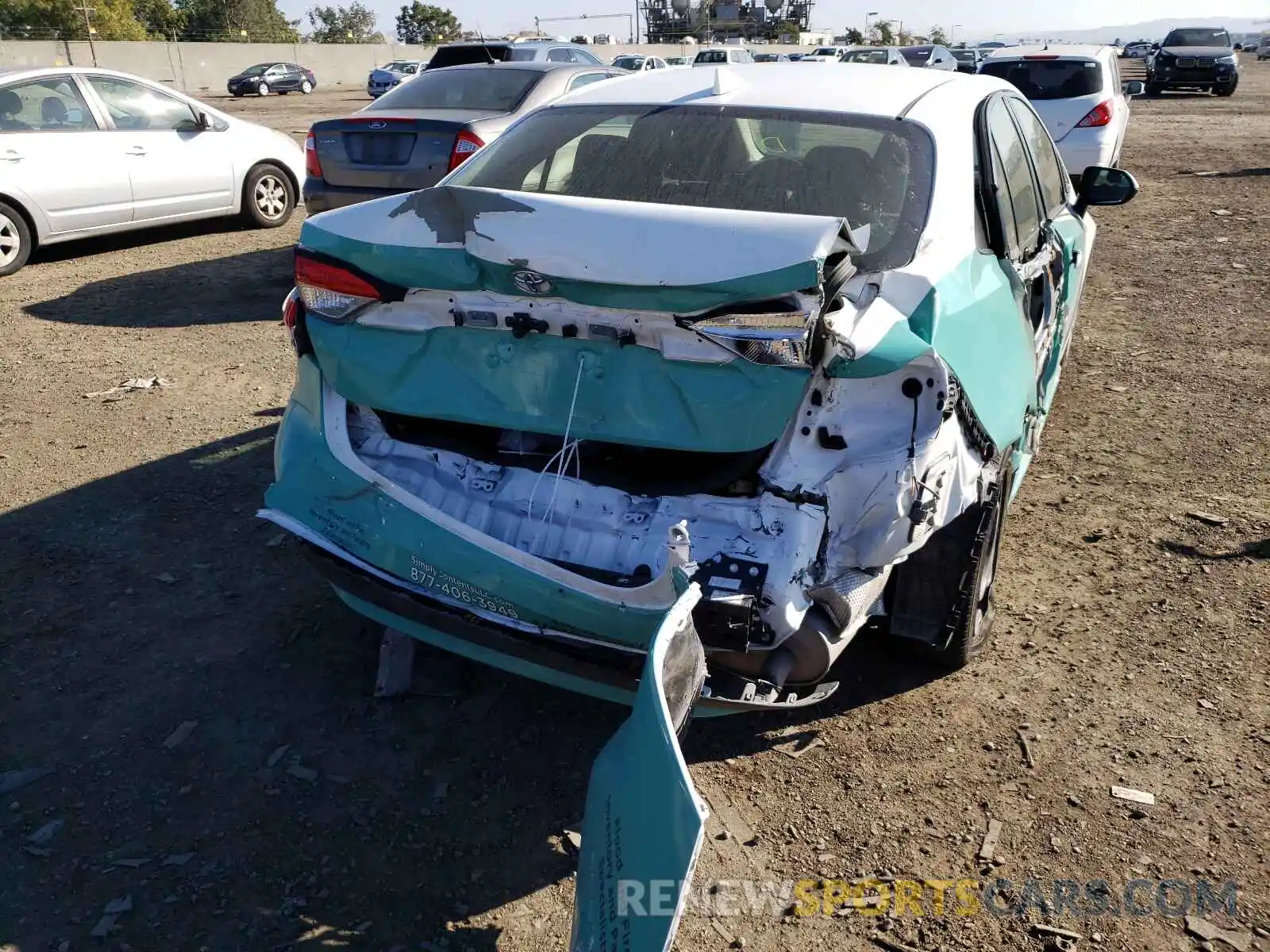 9 Photograph of a damaged car JTDEPRAE0LJ094721 TOYOTA COROLLA 2020