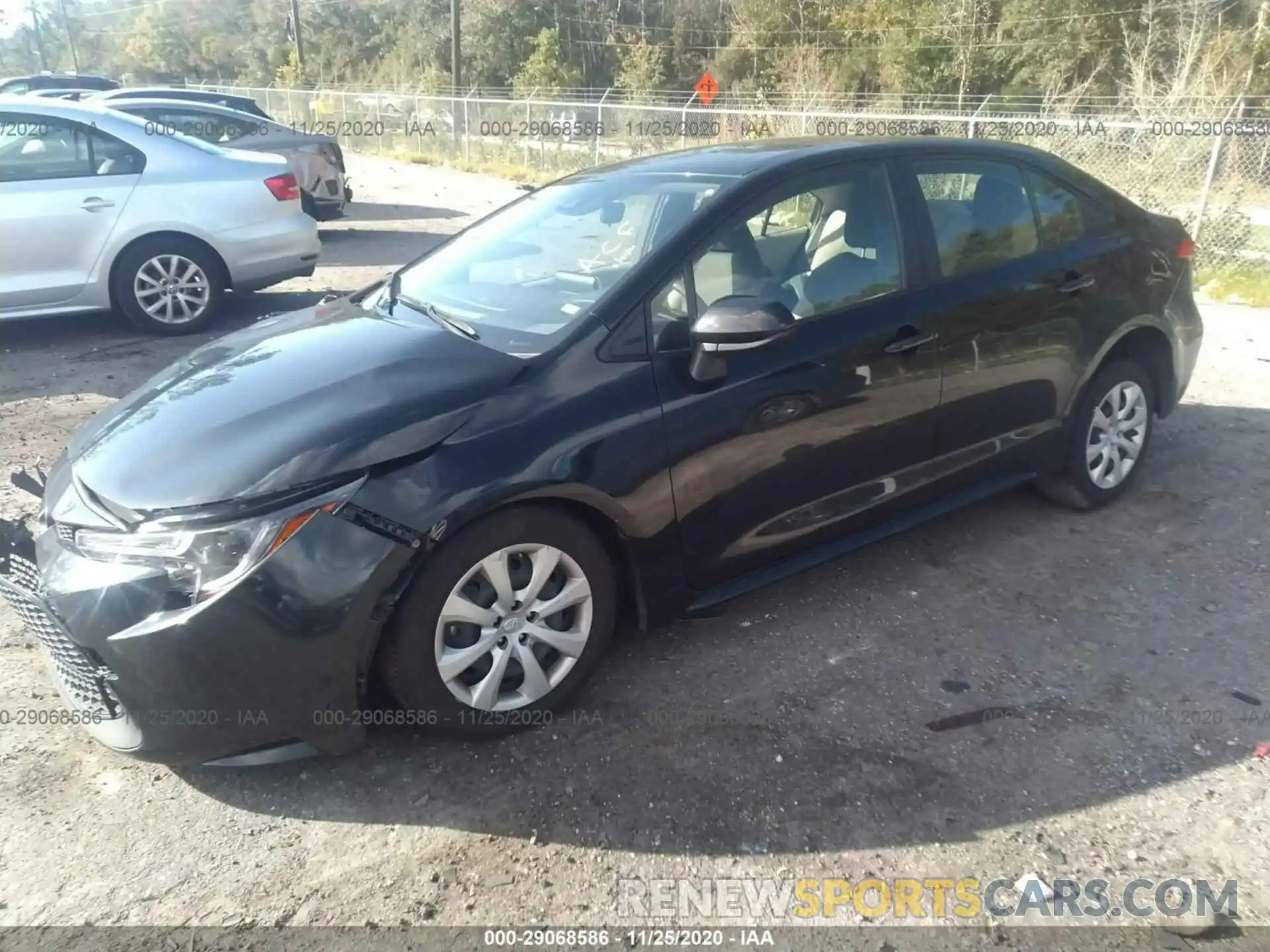 2 Photograph of a damaged car JTDEPRAE0LJ095271 TOYOTA COROLLA 2020