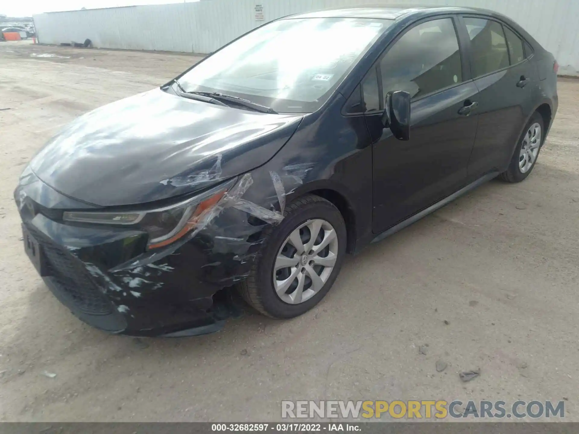 2 Photograph of a damaged car JTDEPRAE0LJ095402 TOYOTA COROLLA 2020