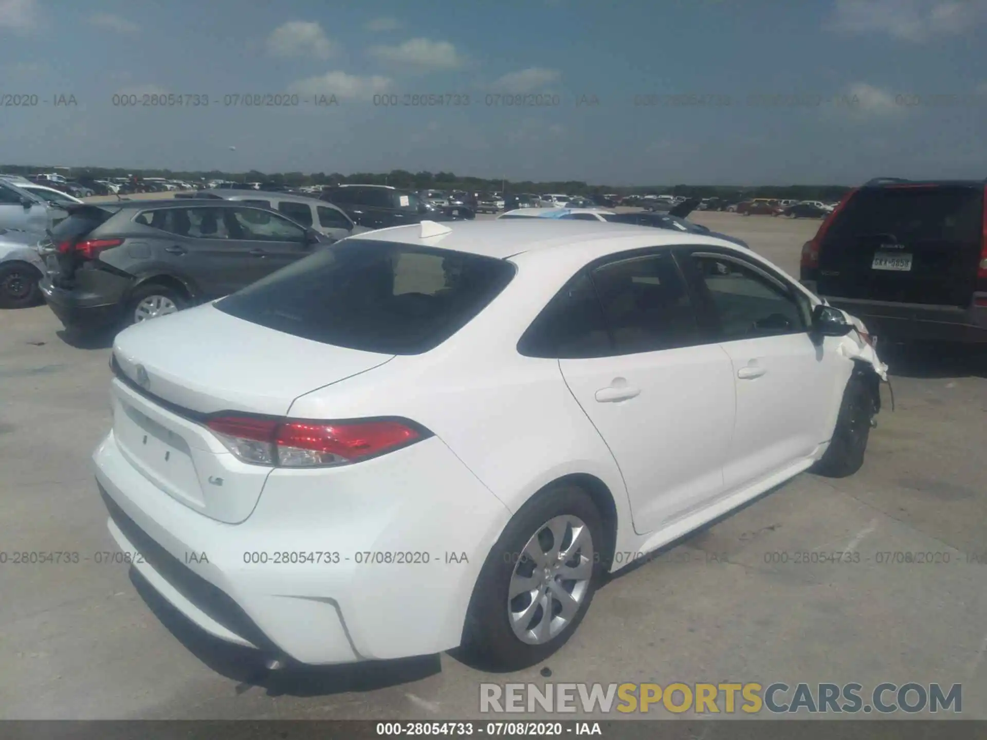 4 Photograph of a damaged car JTDEPRAE0LJ095884 TOYOTA COROLLA 2020