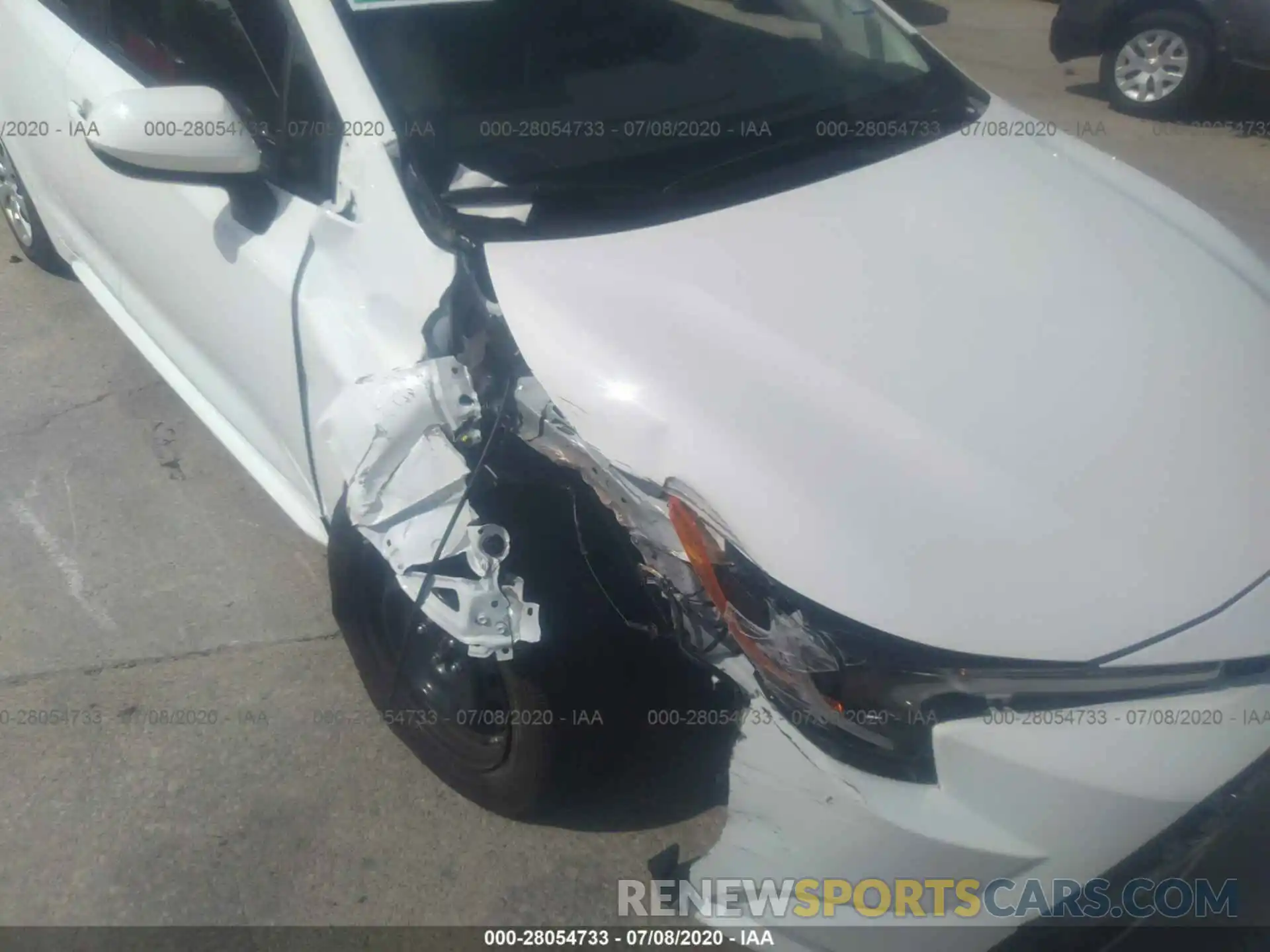 6 Photograph of a damaged car JTDEPRAE0LJ095884 TOYOTA COROLLA 2020