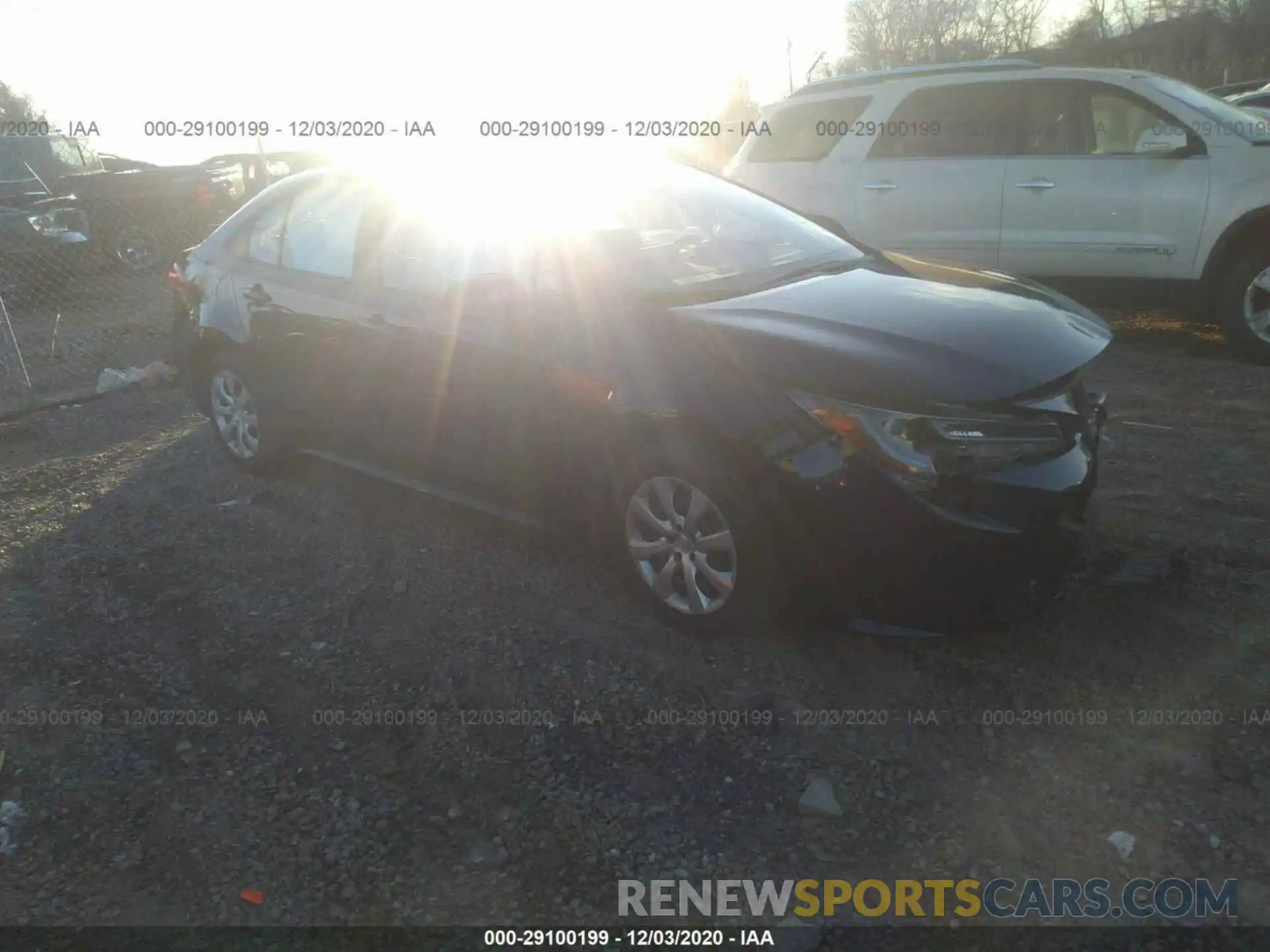 1 Photograph of a damaged car JTDEPRAE0LJ095920 TOYOTA COROLLA 2020