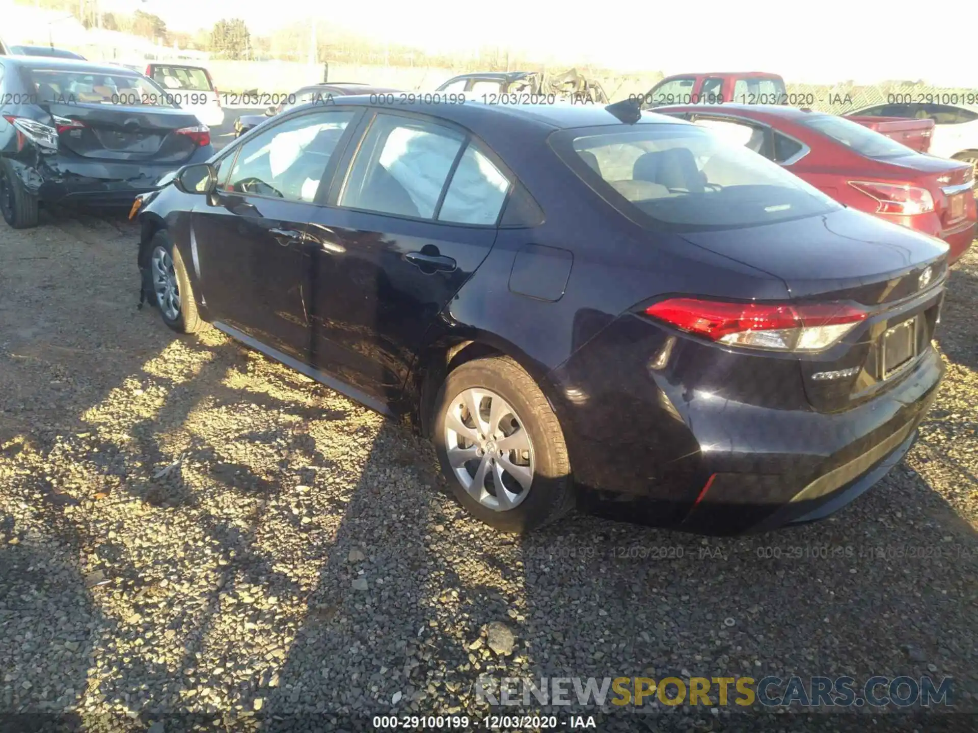 3 Photograph of a damaged car JTDEPRAE0LJ095920 TOYOTA COROLLA 2020