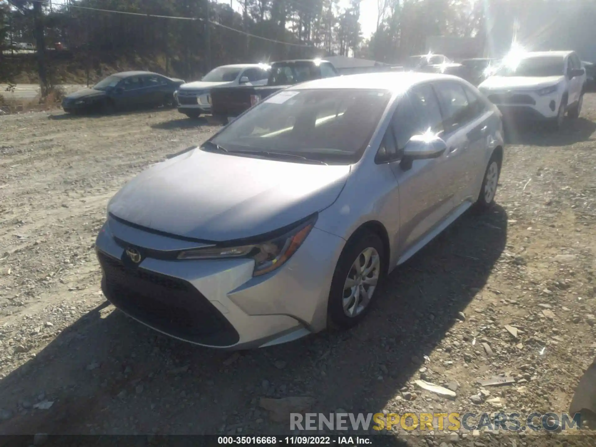 2 Photograph of a damaged car JTDEPRAE0LJ095996 TOYOTA COROLLA 2020