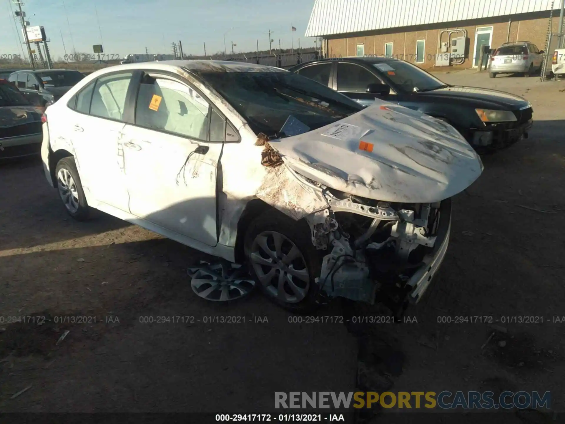 1 Photograph of a damaged car JTDEPRAE0LJ096226 TOYOTA COROLLA 2020