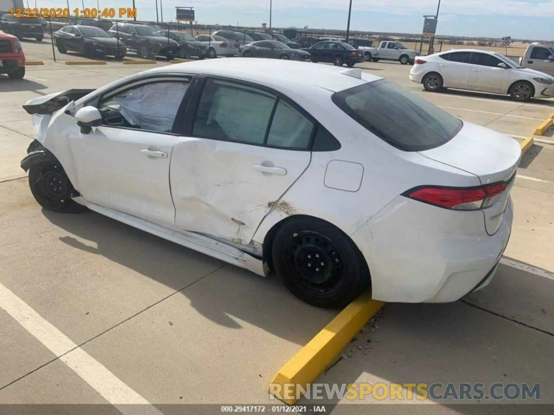 13 Photograph of a damaged car JTDEPRAE0LJ096226 TOYOTA COROLLA 2020