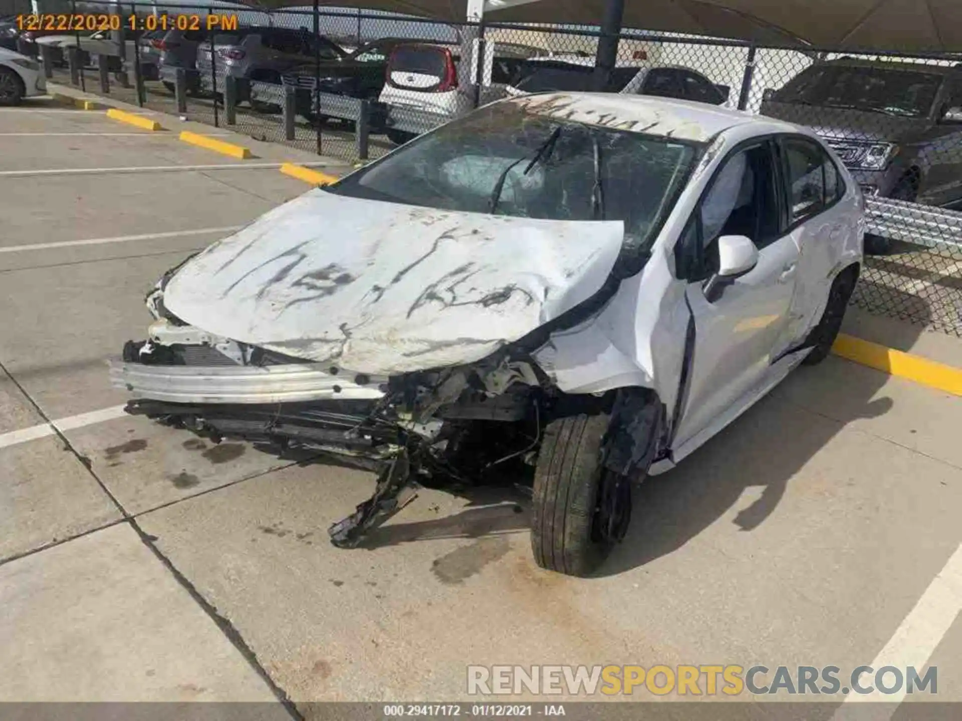 14 Photograph of a damaged car JTDEPRAE0LJ096226 TOYOTA COROLLA 2020