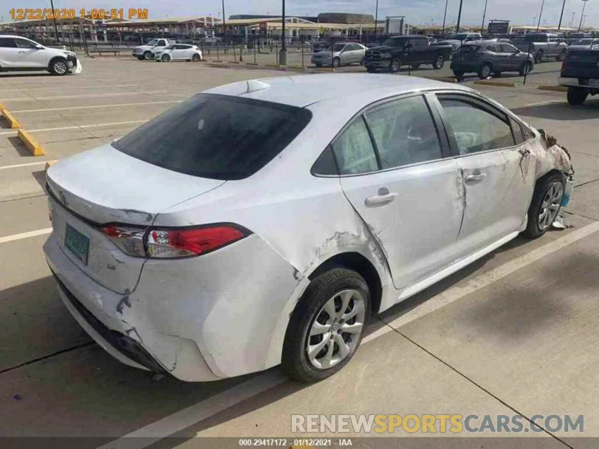 16 Photograph of a damaged car JTDEPRAE0LJ096226 TOYOTA COROLLA 2020