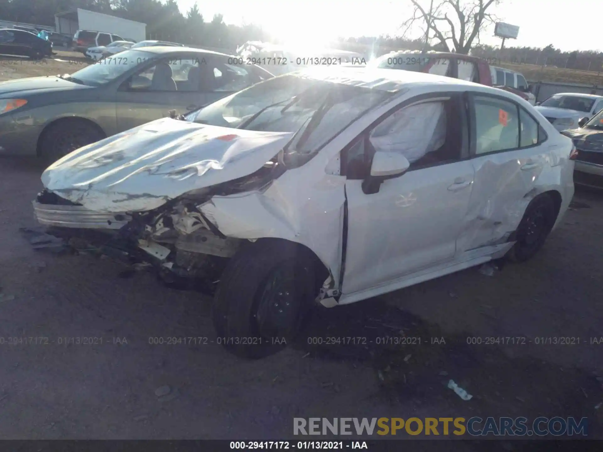 2 Photograph of a damaged car JTDEPRAE0LJ096226 TOYOTA COROLLA 2020