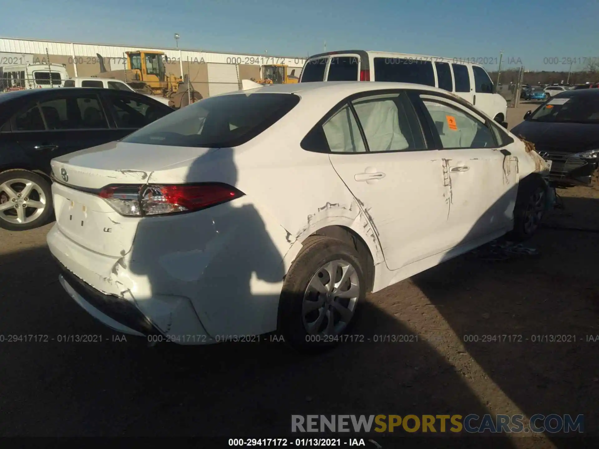 4 Photograph of a damaged car JTDEPRAE0LJ096226 TOYOTA COROLLA 2020