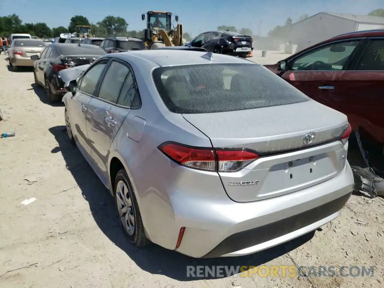 3 Photograph of a damaged car JTDEPRAE0LJ096243 TOYOTA COROLLA 2020