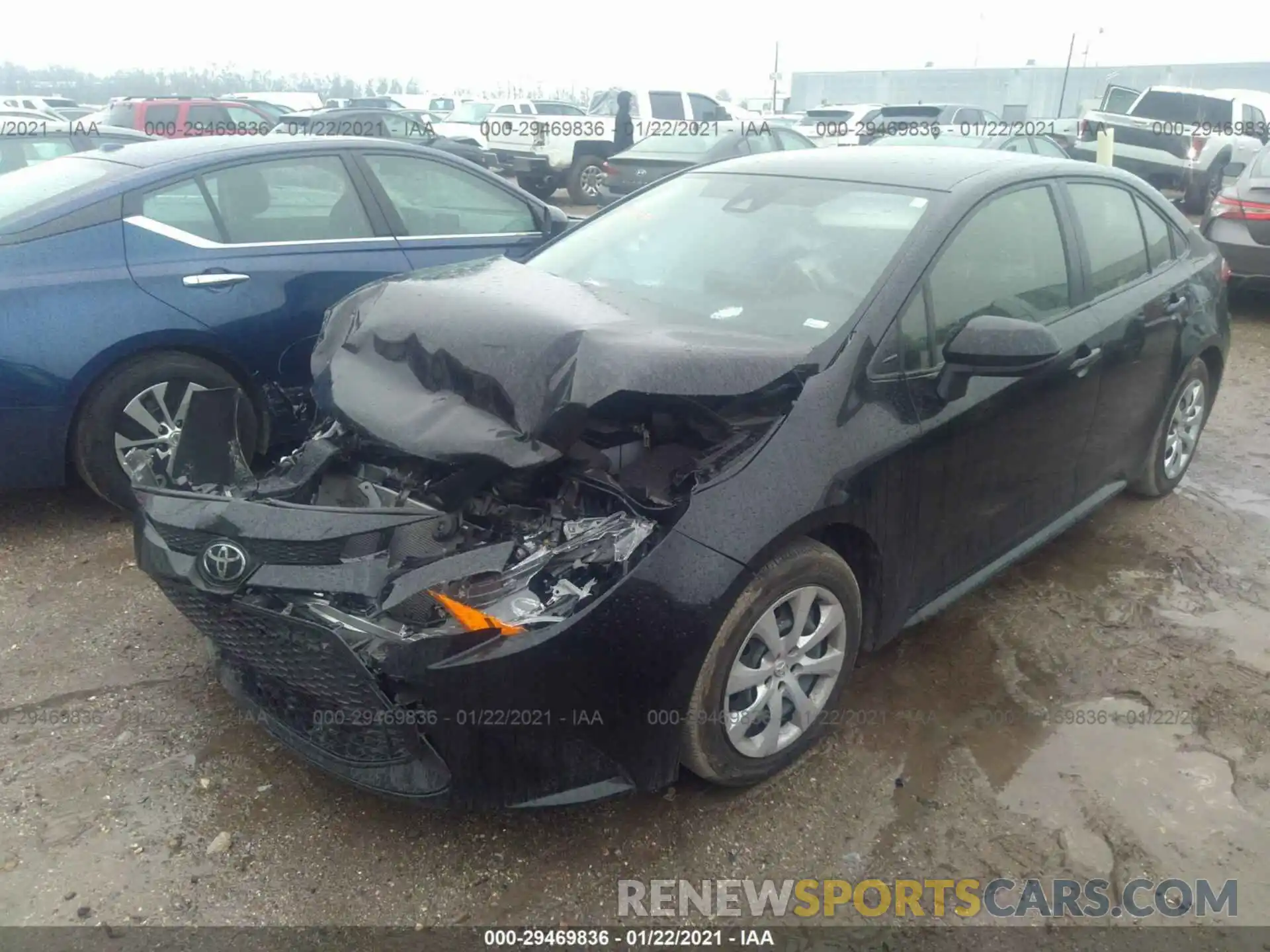 2 Photograph of a damaged car JTDEPRAE0LJ096453 TOYOTA COROLLA 2020