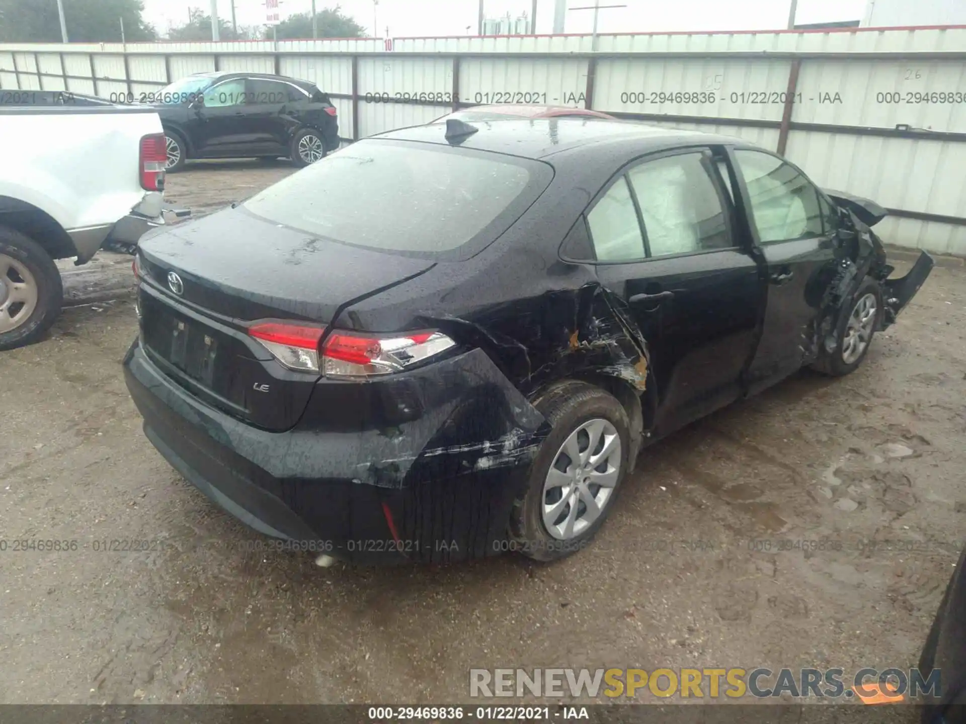 4 Photograph of a damaged car JTDEPRAE0LJ096453 TOYOTA COROLLA 2020