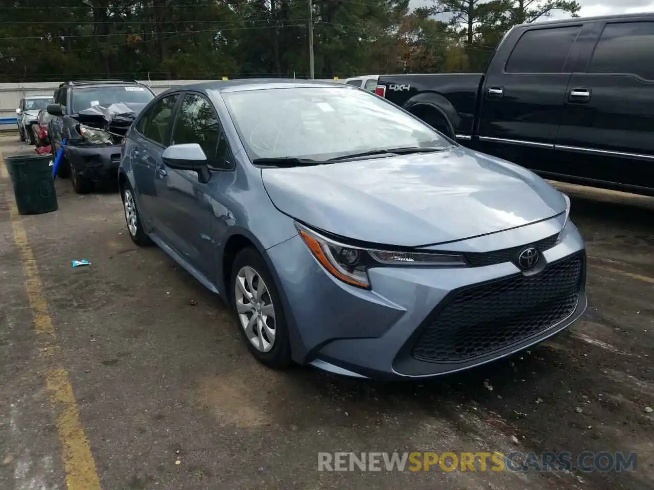 1 Photograph of a damaged car JTDEPRAE0LJ096940 TOYOTA COROLLA 2020