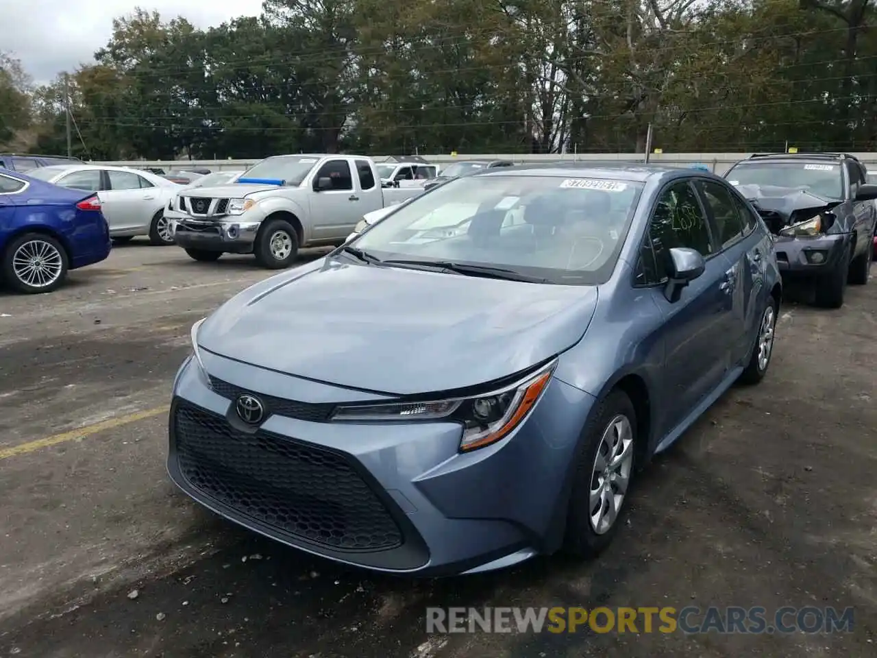 2 Photograph of a damaged car JTDEPRAE0LJ096940 TOYOTA COROLLA 2020