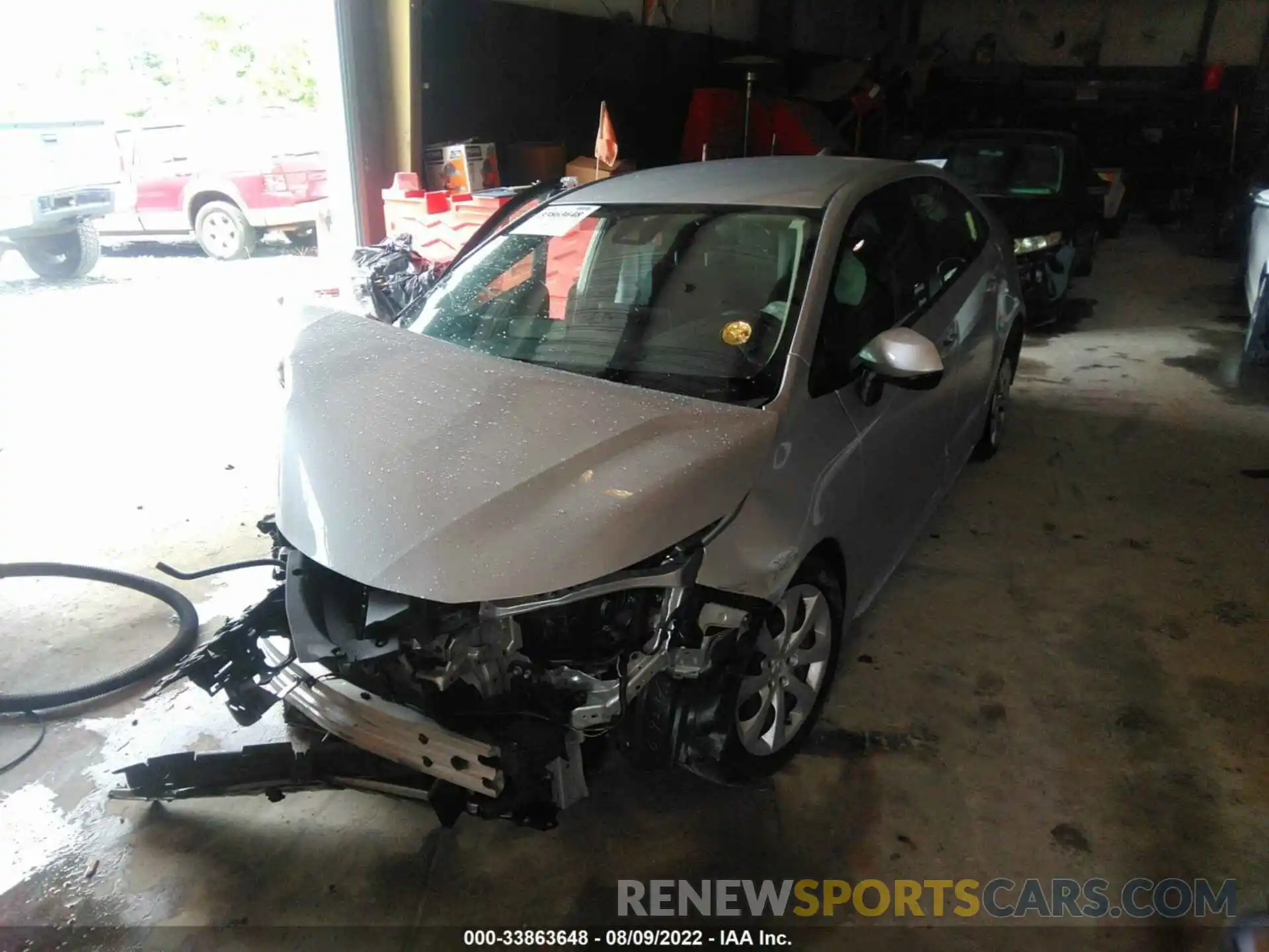 2 Photograph of a damaged car JTDEPRAE0LJ097019 TOYOTA COROLLA 2020