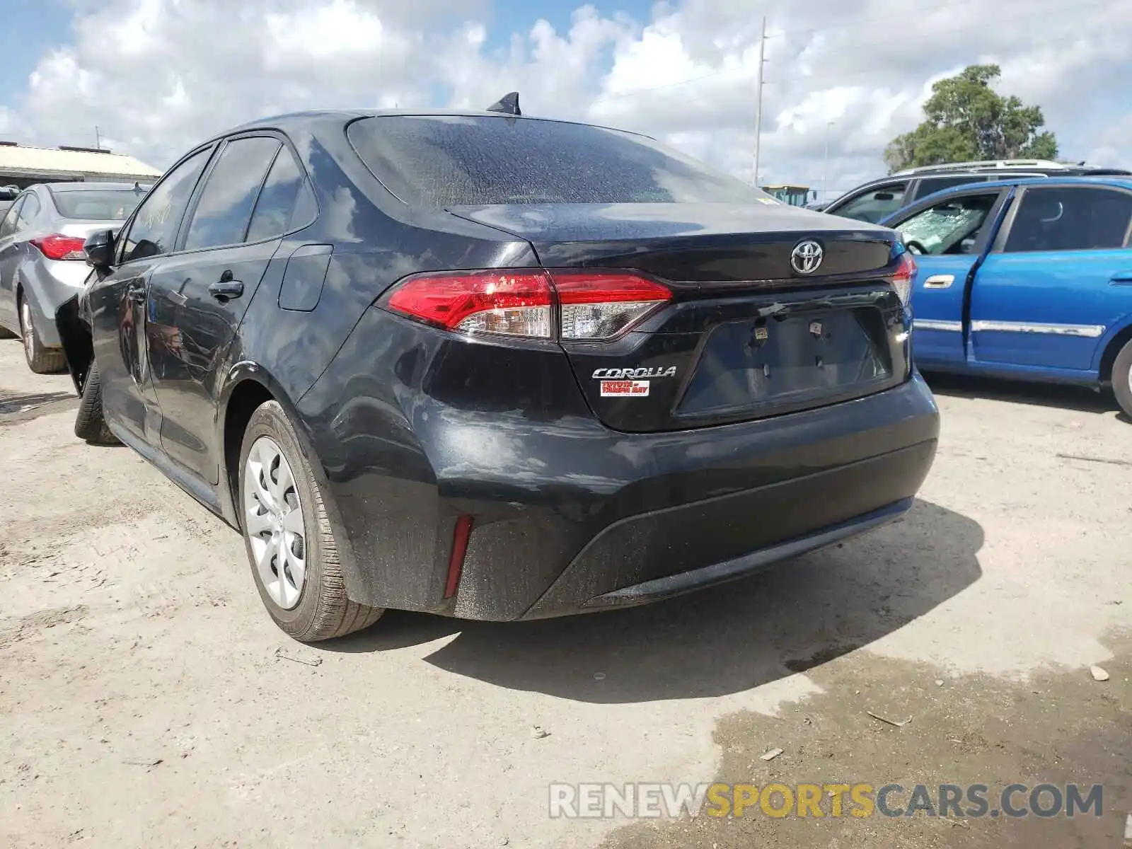 3 Photograph of a damaged car JTDEPRAE0LJ097523 TOYOTA COROLLA 2020