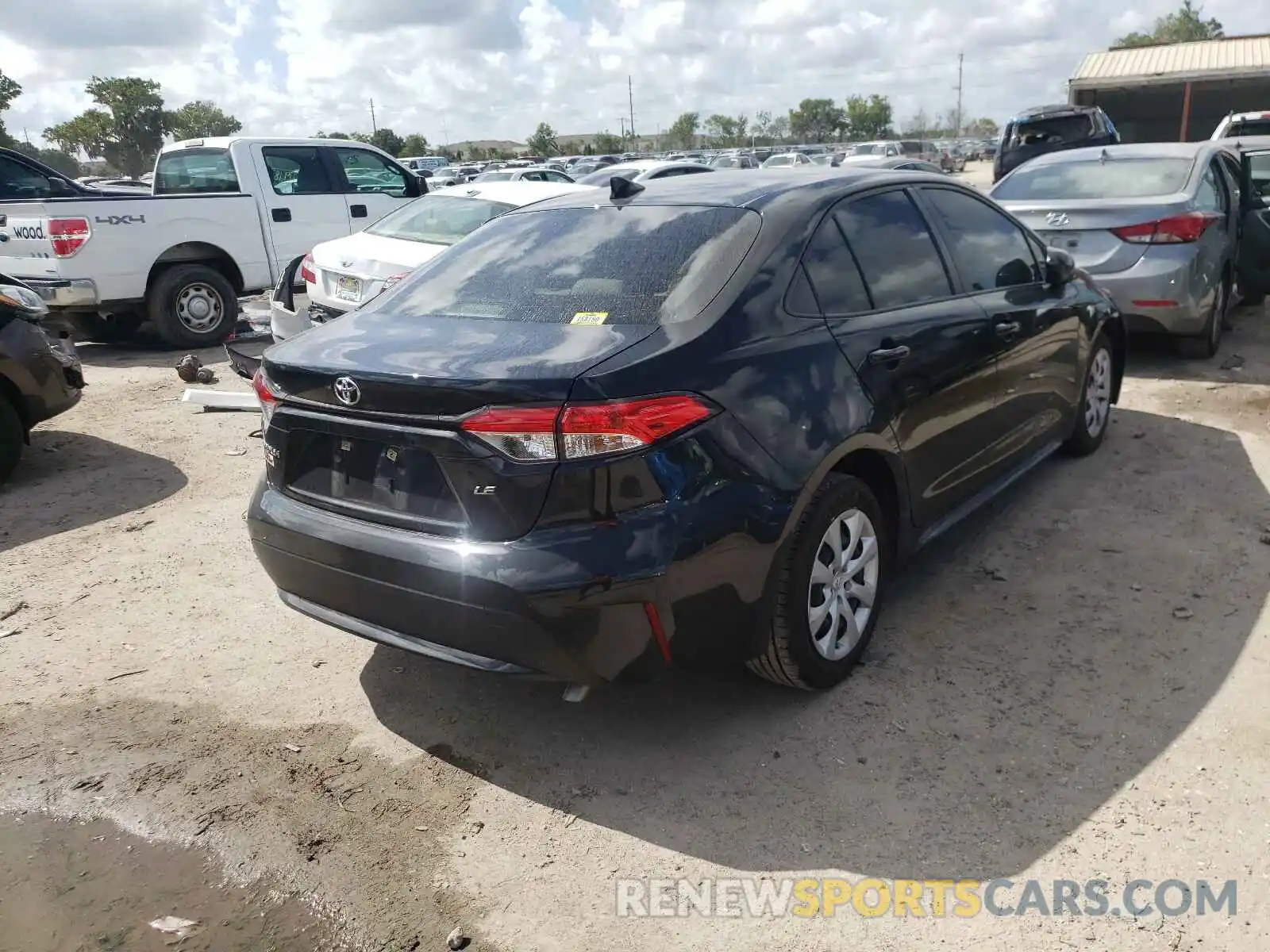 4 Photograph of a damaged car JTDEPRAE0LJ097523 TOYOTA COROLLA 2020