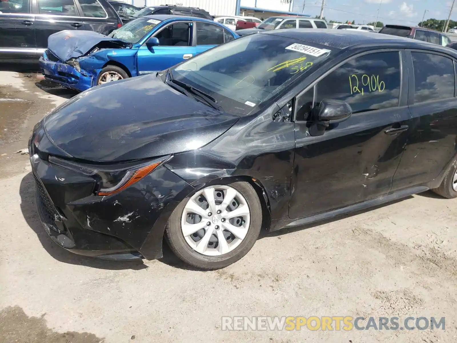 9 Photograph of a damaged car JTDEPRAE0LJ097523 TOYOTA COROLLA 2020