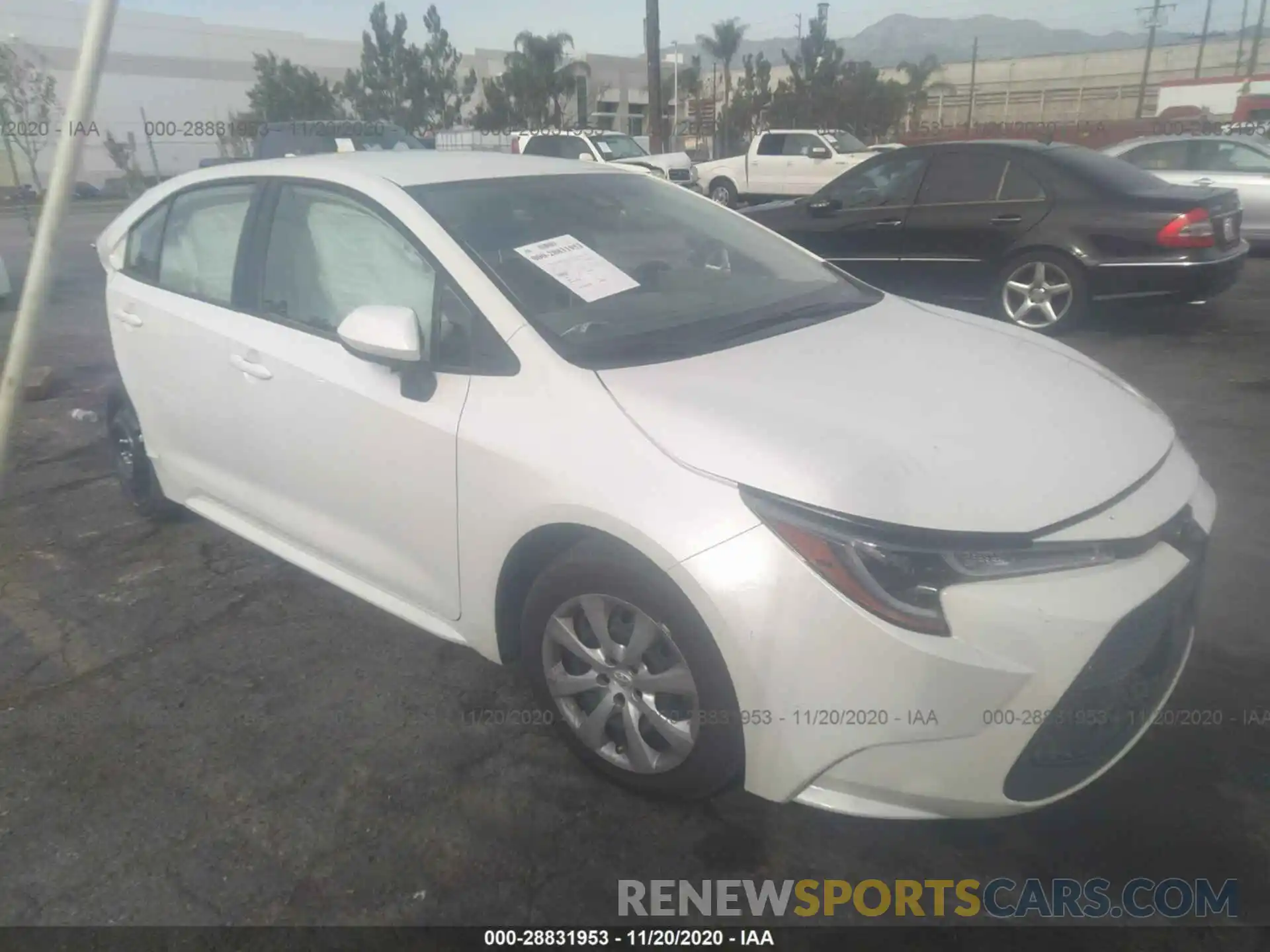 1 Photograph of a damaged car JTDEPRAE0LJ097618 TOYOTA COROLLA 2020