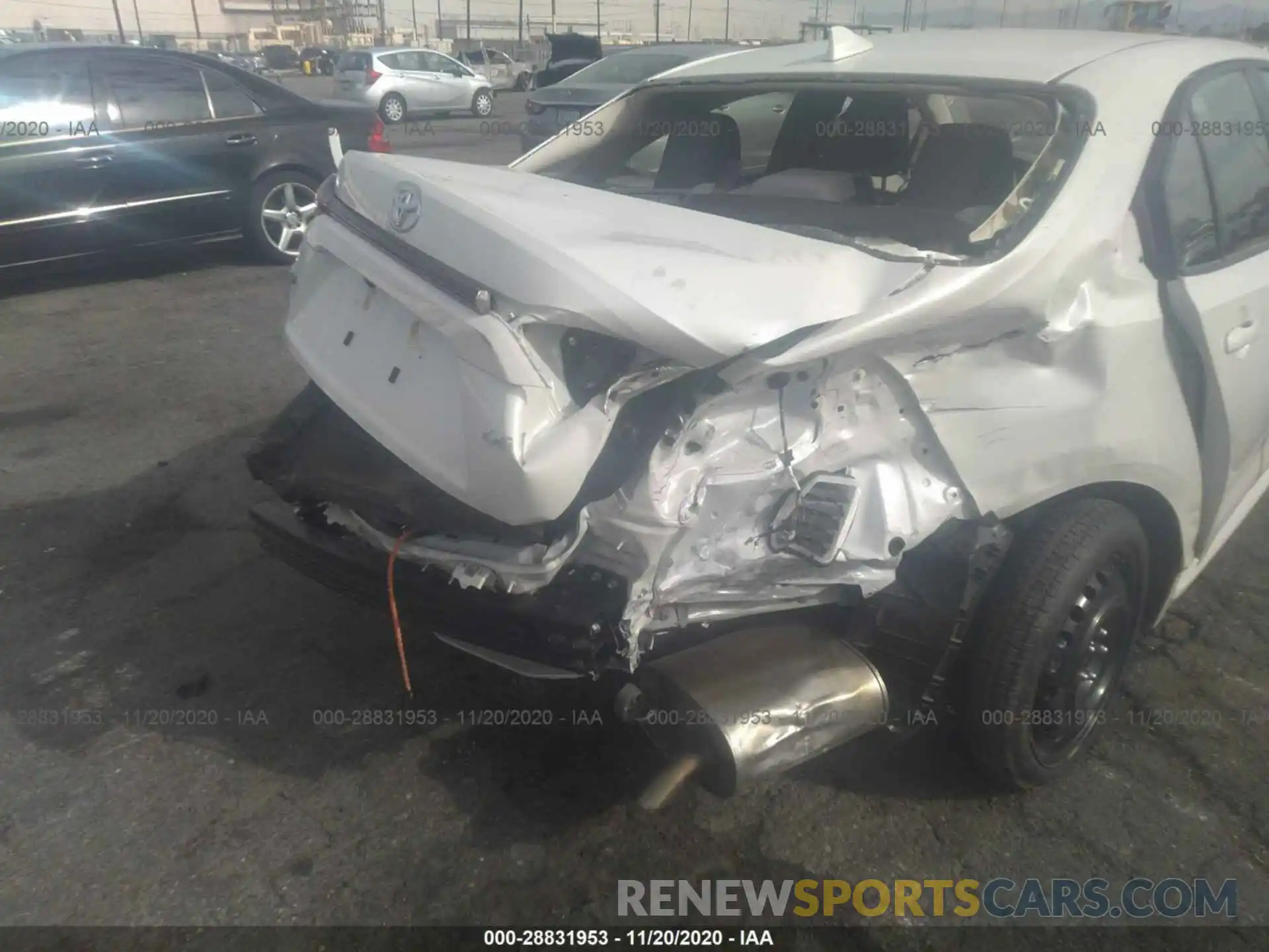 6 Photograph of a damaged car JTDEPRAE0LJ097618 TOYOTA COROLLA 2020