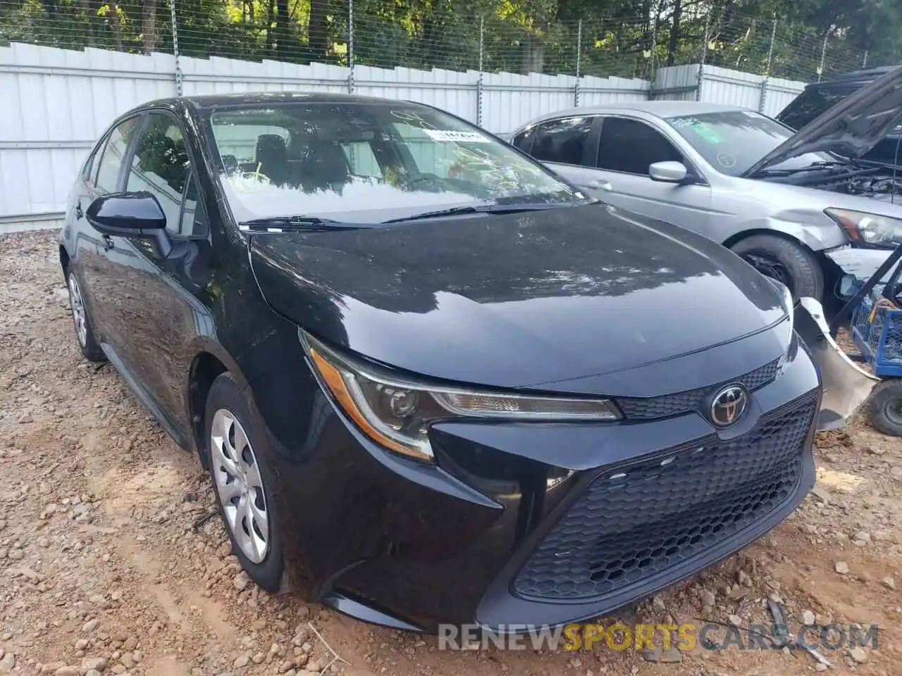 1 Photograph of a damaged car JTDEPRAE0LJ098333 TOYOTA COROLLA 2020