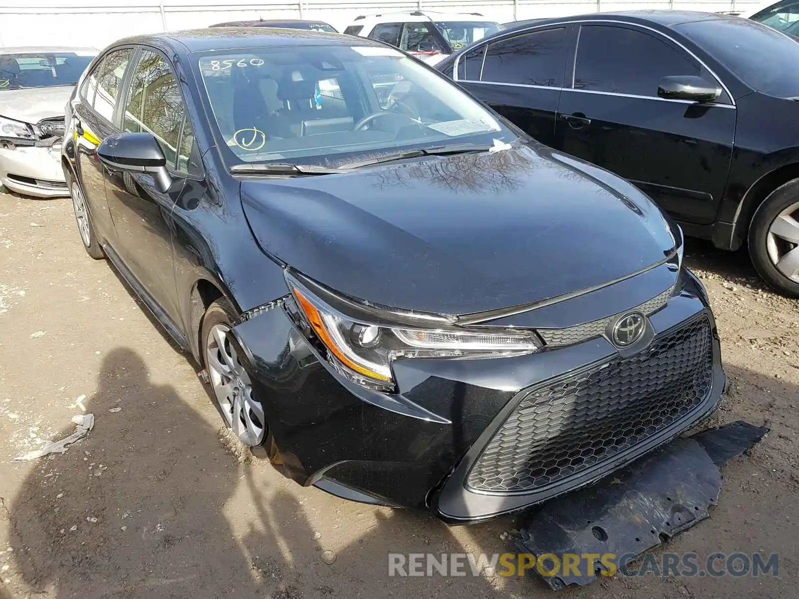 1 Photograph of a damaged car JTDEPRAE0LJ098381 TOYOTA COROLLA 2020