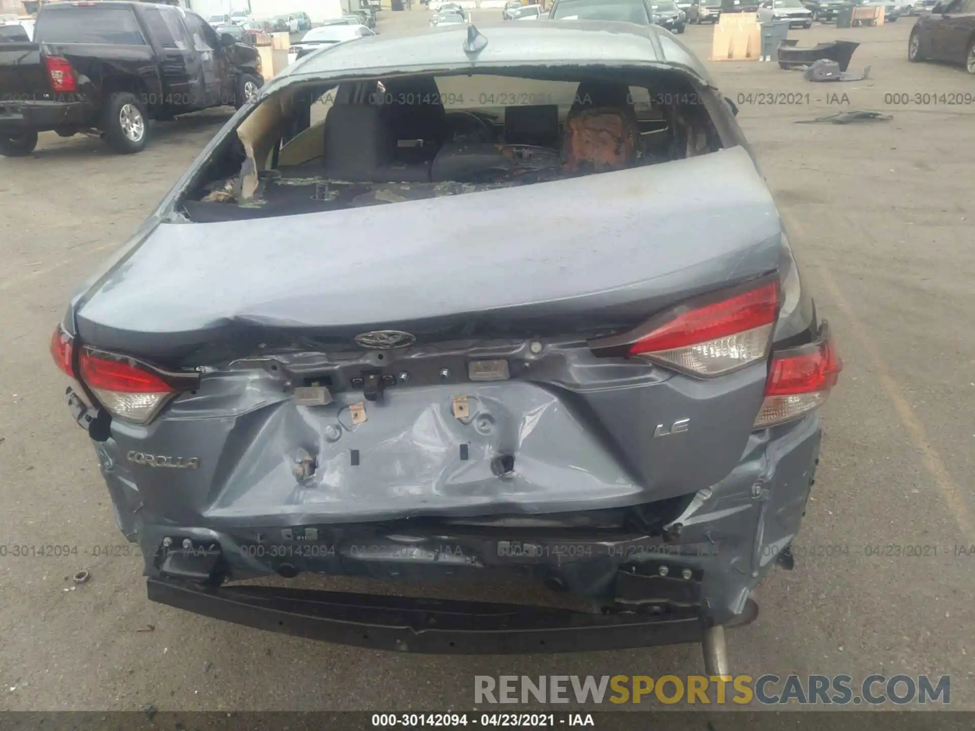 6 Photograph of a damaged car JTDEPRAE0LJ098476 TOYOTA COROLLA 2020