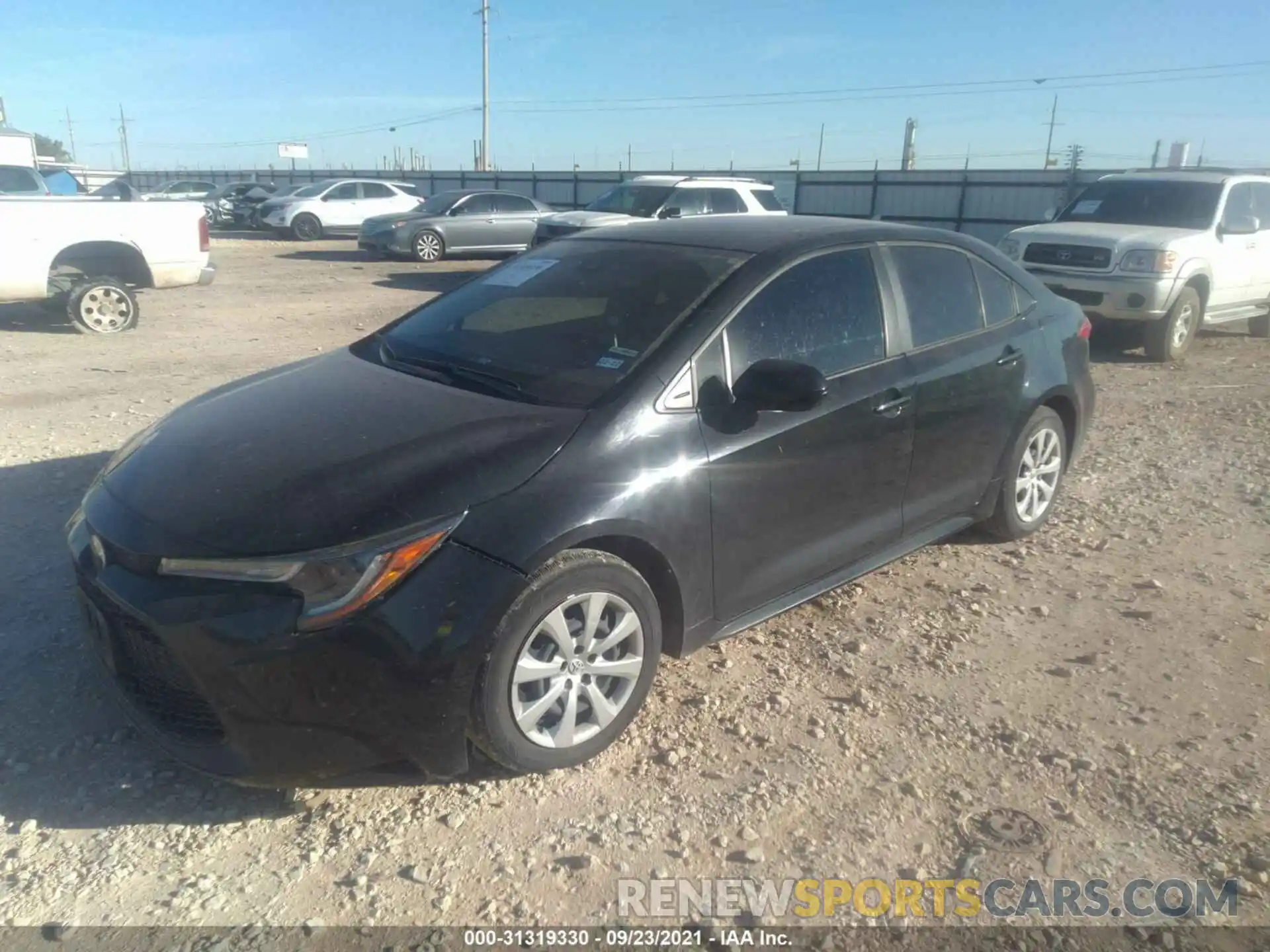 2 Photograph of a damaged car JTDEPRAE0LJ098932 TOYOTA COROLLA 2020