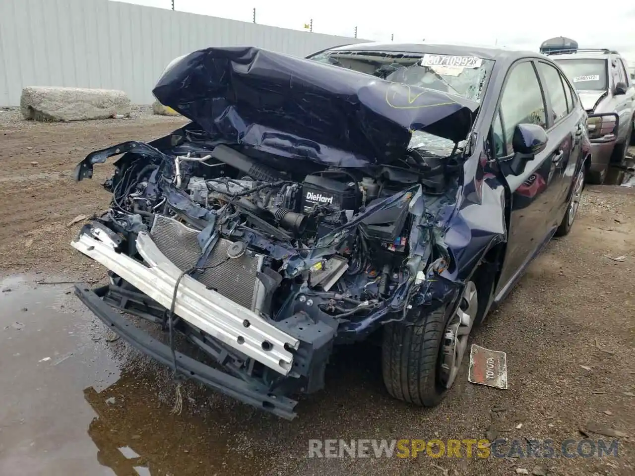 2 Photograph of a damaged car JTDEPRAE0LJ098977 TOYOTA COROLLA 2020