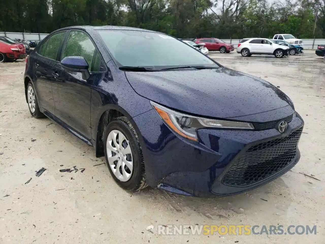 1 Photograph of a damaged car JTDEPRAE0LJ099692 TOYOTA COROLLA 2020