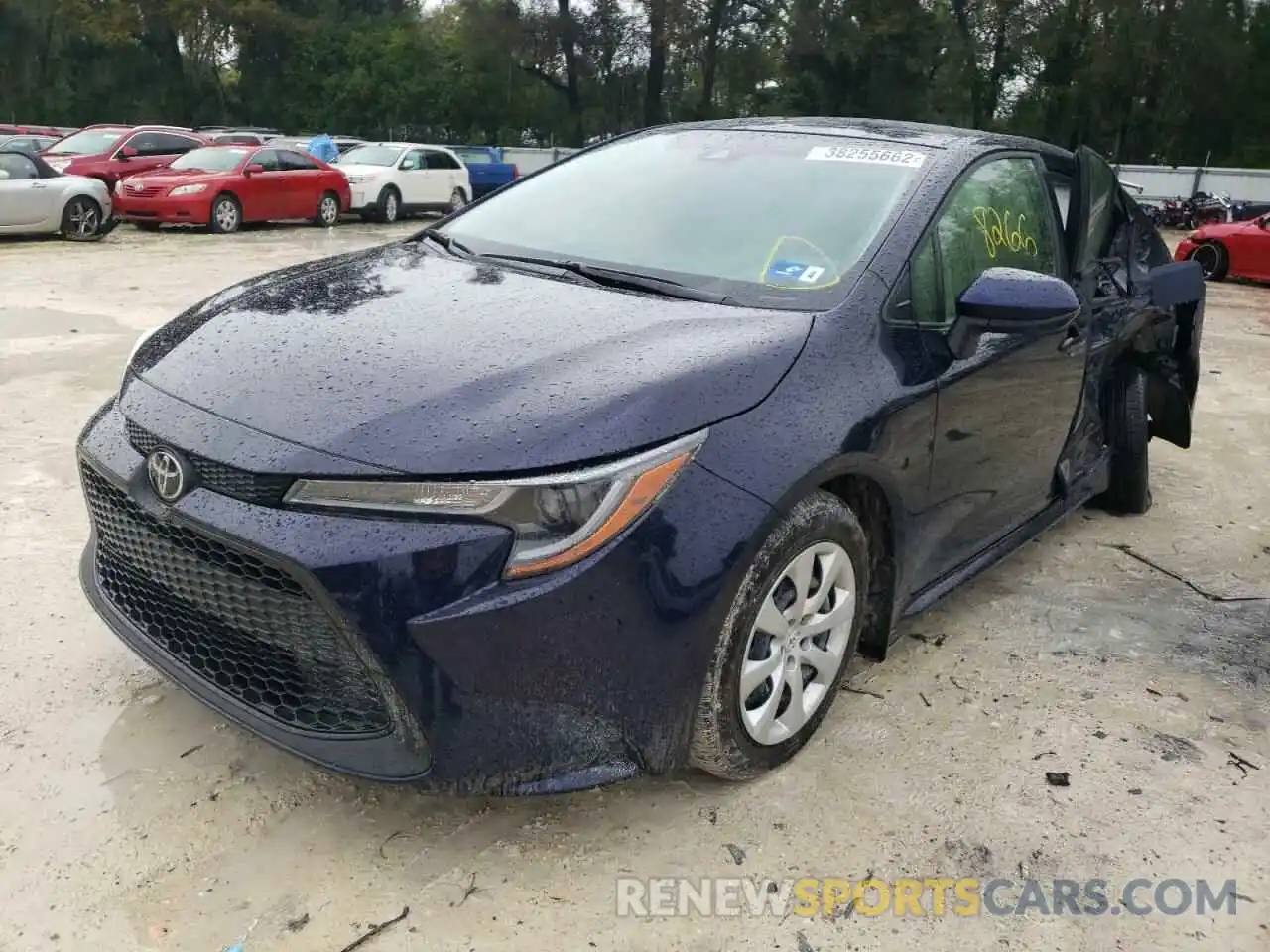 2 Photograph of a damaged car JTDEPRAE0LJ099692 TOYOTA COROLLA 2020