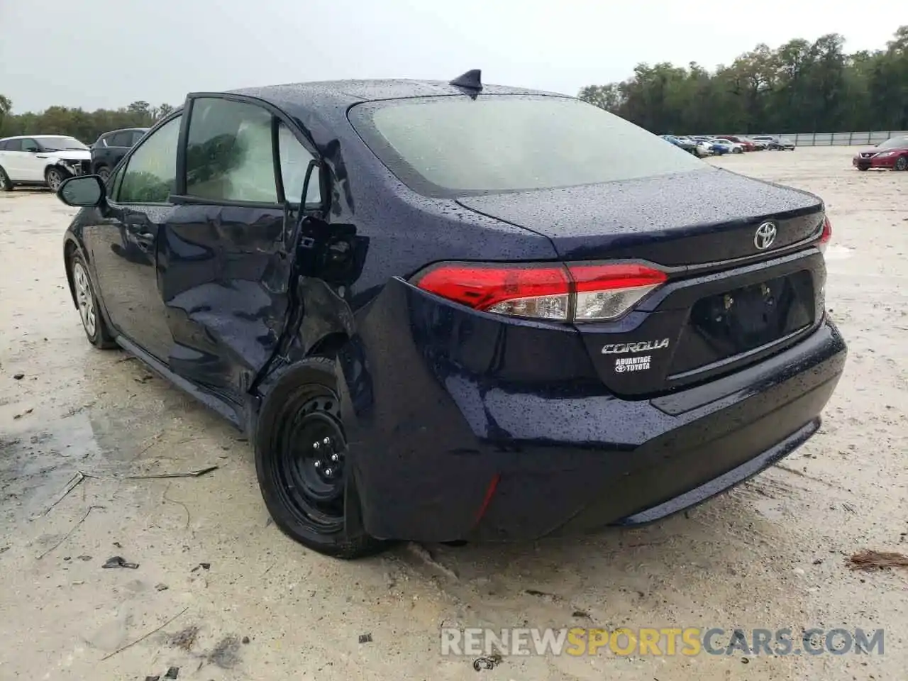 3 Photograph of a damaged car JTDEPRAE0LJ099692 TOYOTA COROLLA 2020